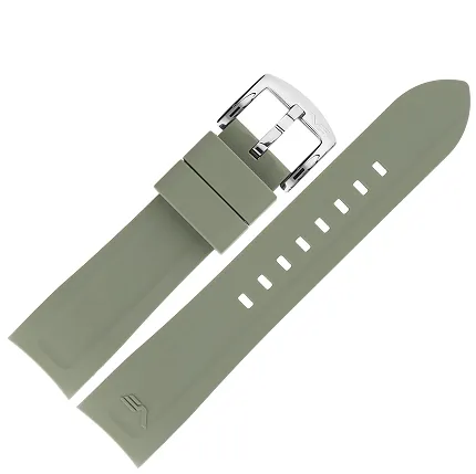 Vostok Europe Pasek Rocket N1 - Silikon 225 A713 jasny khaki ze stalową kl - zdjęcie 1