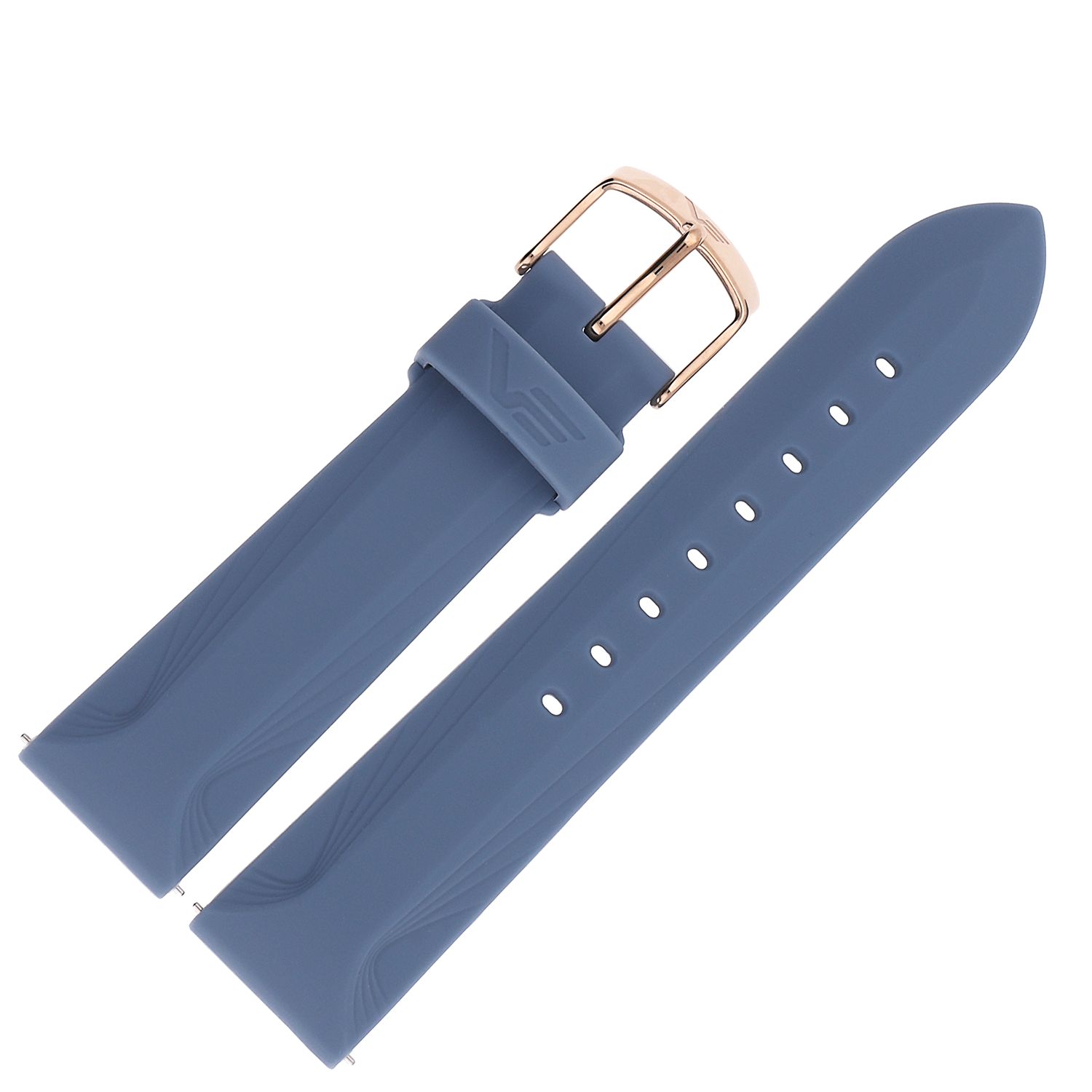 Pasek do zegarka Vostok Europe Pasek Undine - Silikon (B527) niebieski różowa kl.