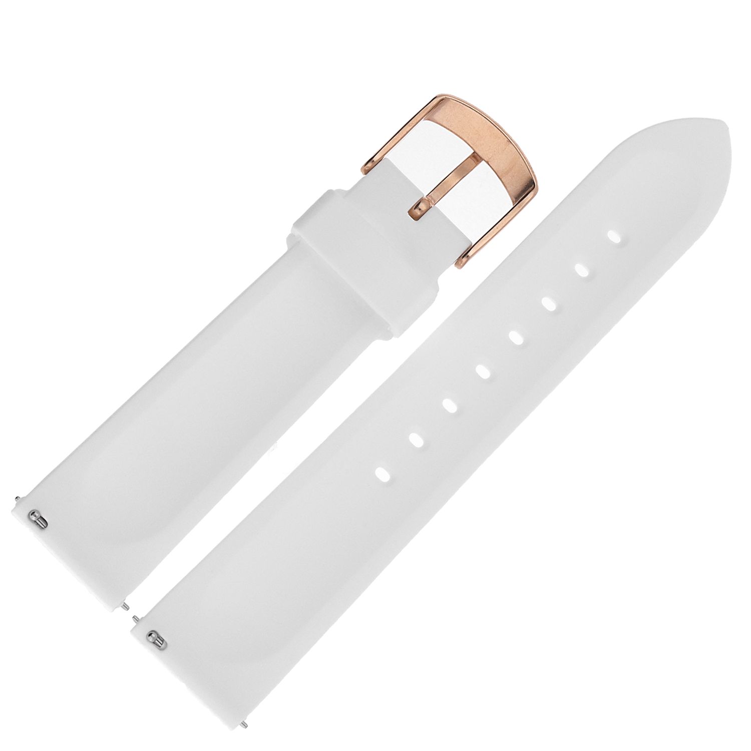 Vostok Europe Pasek Undine - Silikon (B528) biały różowa kl. pasek do zegarka - miniatura 2