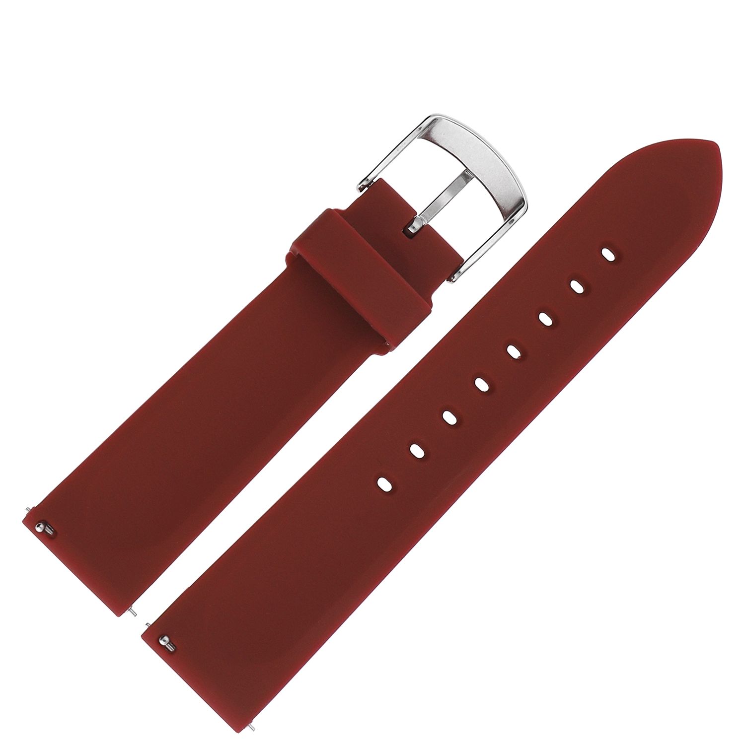 Vostok Europe Pasek Undine - Silikon (E567) purpurowy stalowa kl. pasek do zegarka - miniatura 2