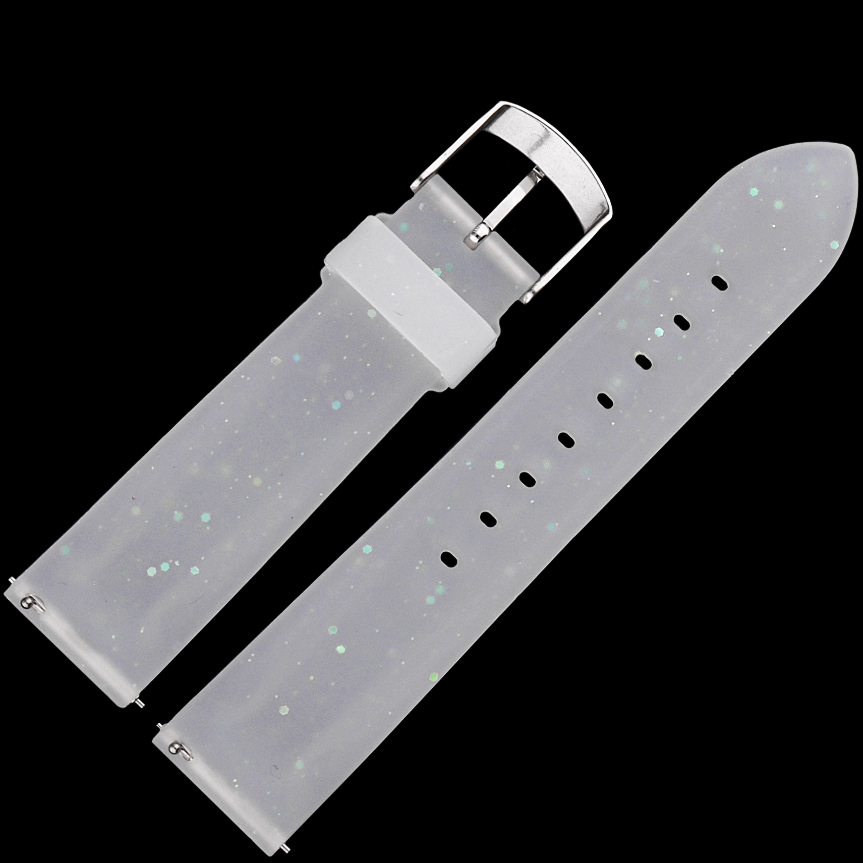 Vostok Europe Pasek Undine - Silikon A765 transparentny stalowa kl pasek do zegarka - miniatura 2