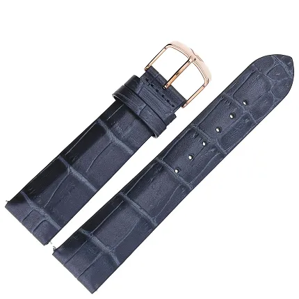 Vostok Europe Pasek Undine - Skóra (B527) niebieski croco różowa kl. - zdjęcie 1
