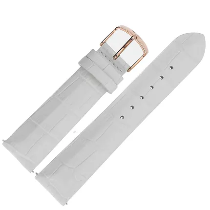 Vostok Europe Pasek Undine - Skóra (B528) biały croco różowa kl. - zdjęcie 1