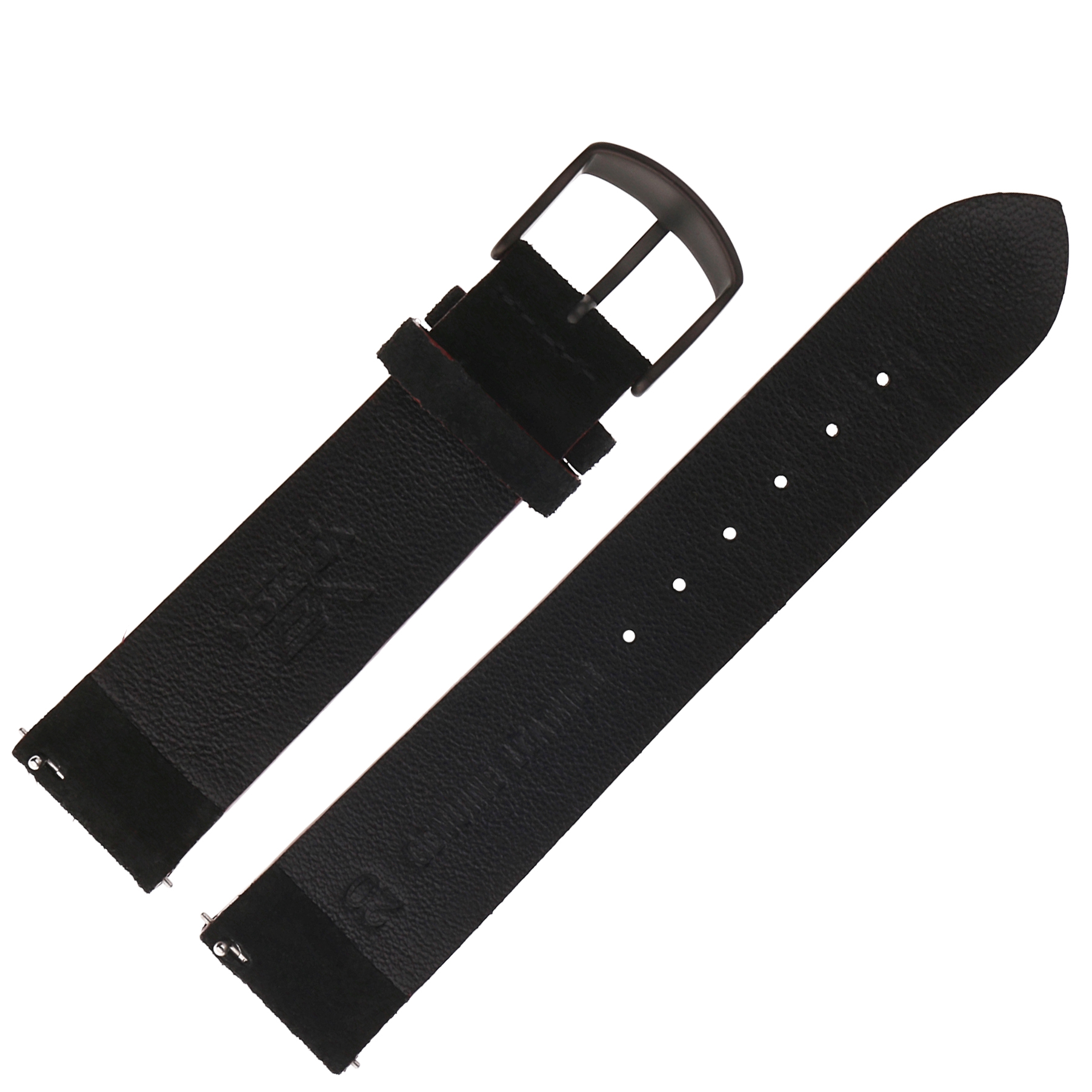 Vostok Europe Pasek Undine - Skóra (C395) czarno-czerwony gładki czarna kl. pasek do zegarka - miniatura 2