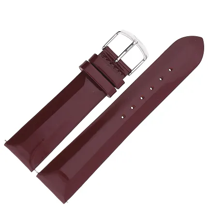 Vostok Europe Pasek Undine - Skóra (E567) purpurowy gładki stalowa kl. - zdjęcie 1