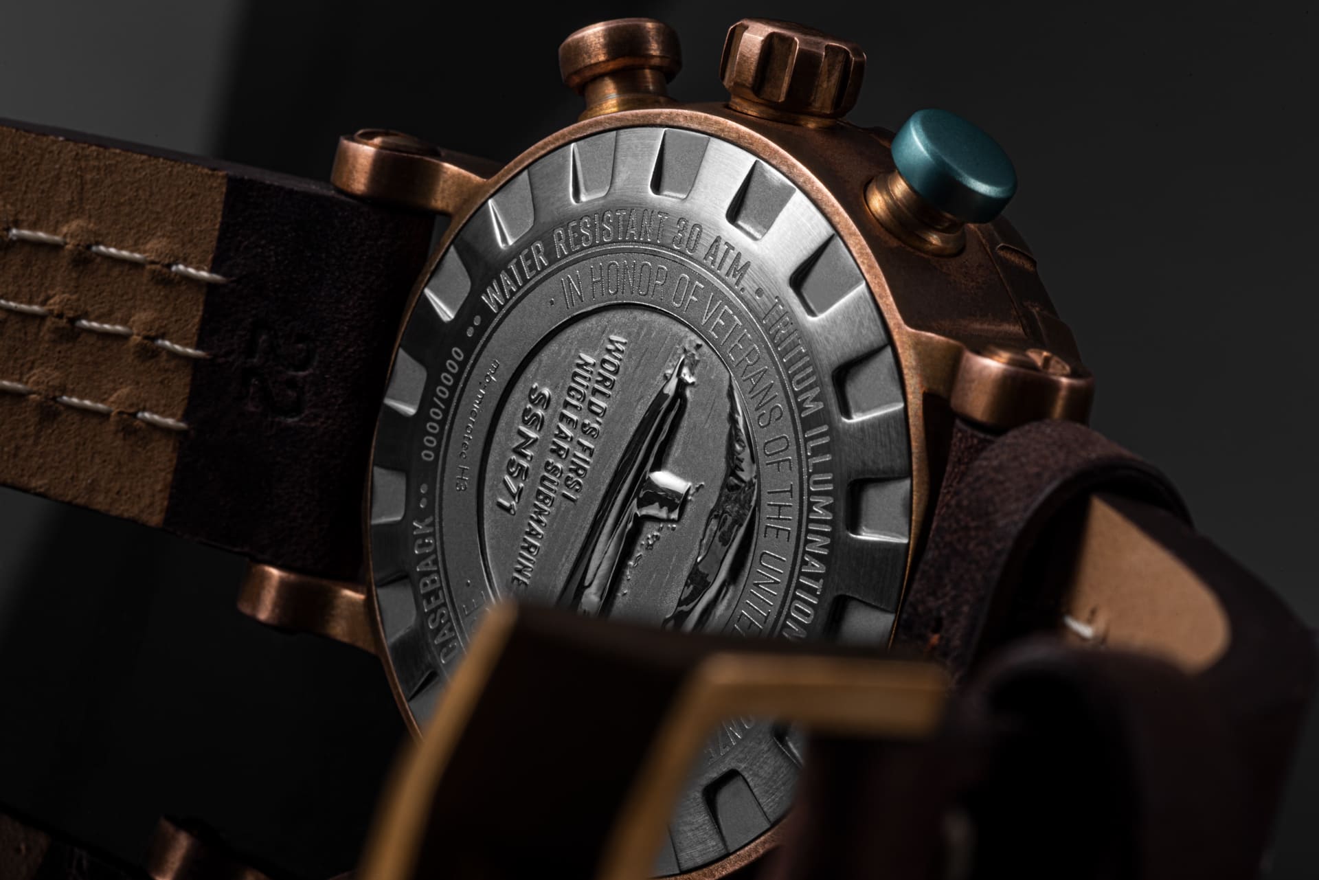 Vostok Europe VK61-571O613S zegarek męski SSN 571 brązowy - miniatura 12