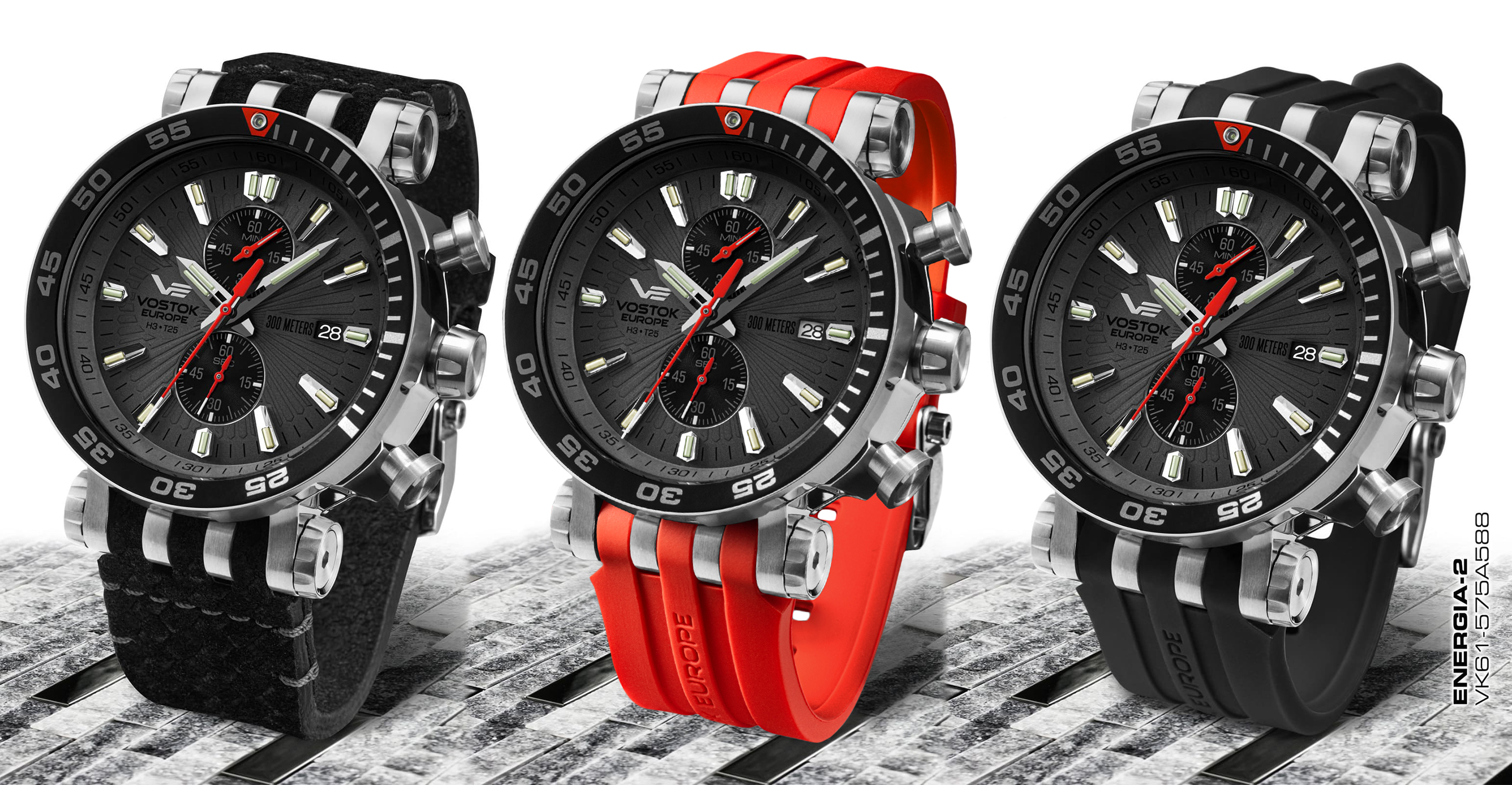 Vostok Europe VK61-575A588SR zegarek męski Energia Rocket - miniatura 2