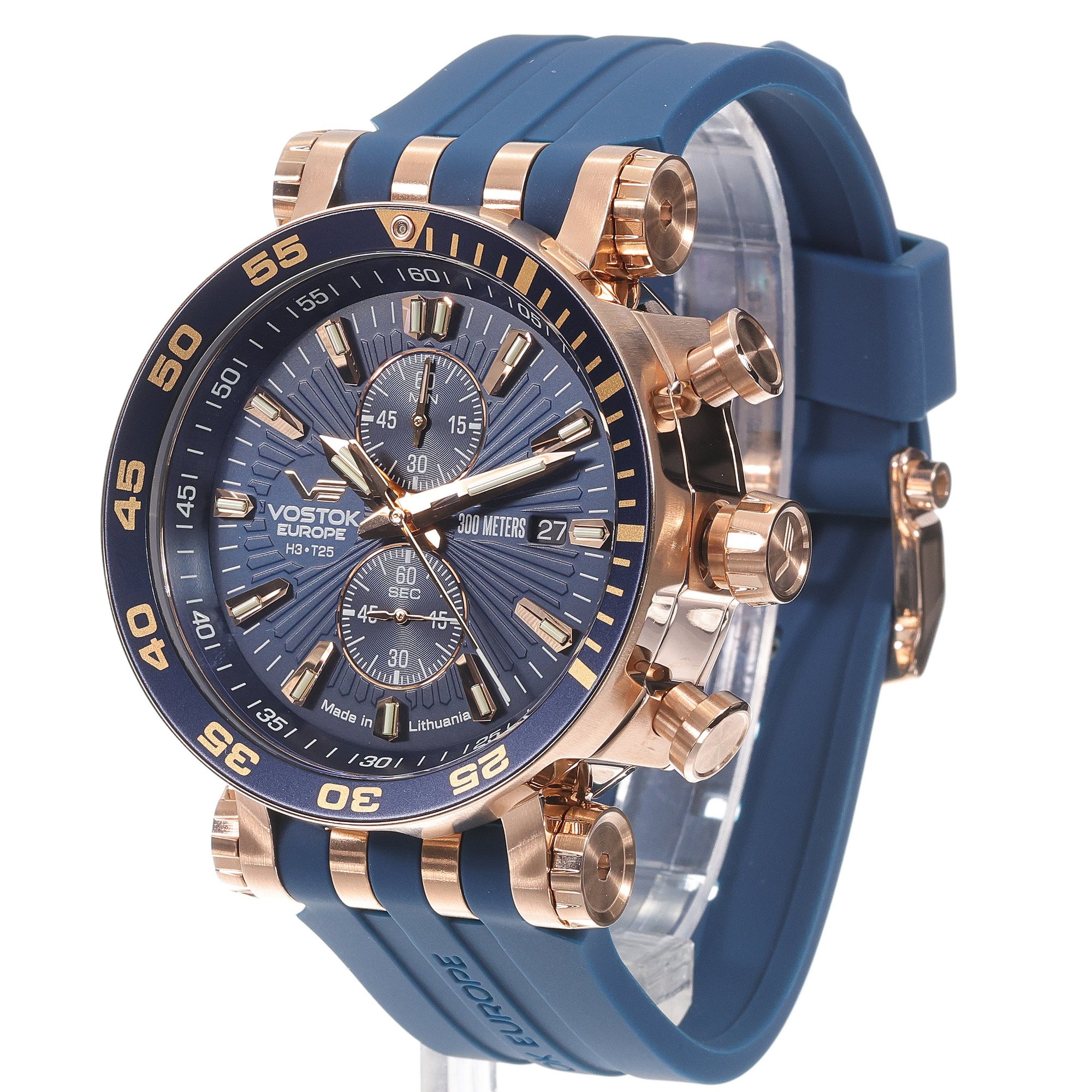 Vostok Europe VK61-575B590S Energia Chrono Line zegarek sportowy Energia Rocket