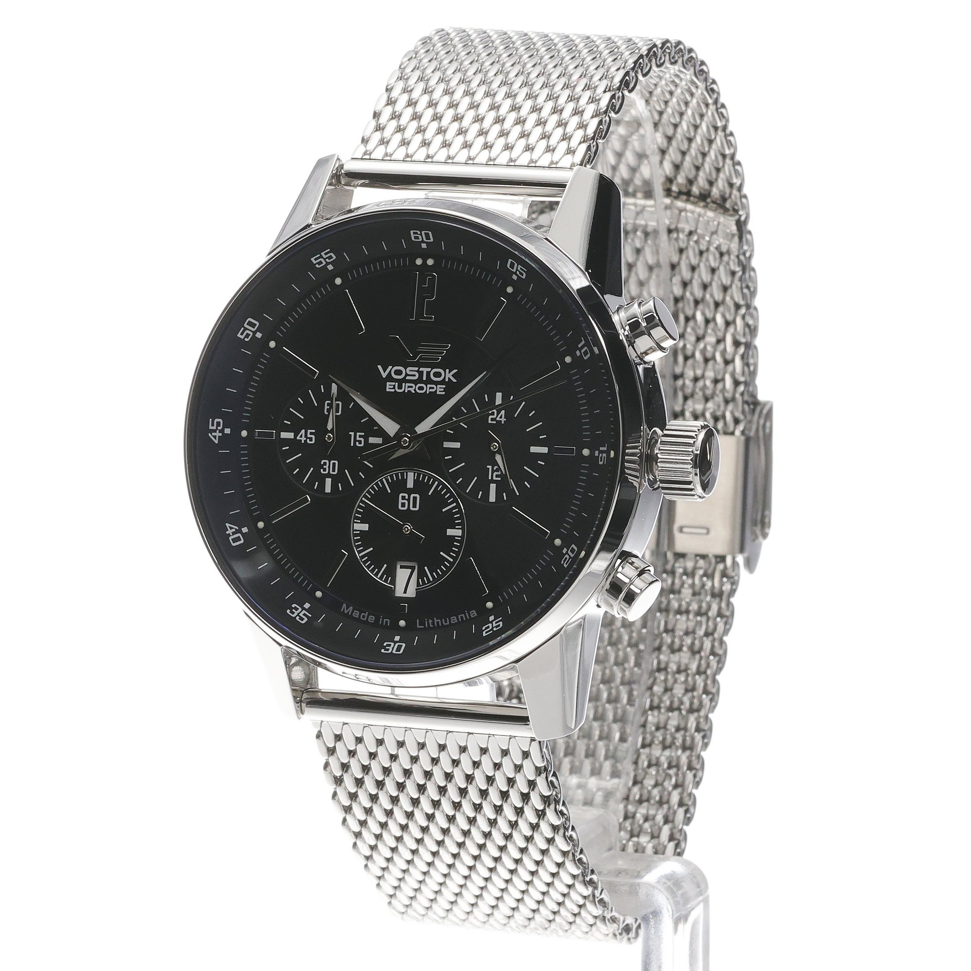 Vostok Europe VK63-560A690B Limousine GAZ-14 Chronograph Quartz 43mm zegarek klasyczny Limousine - miniatura 2