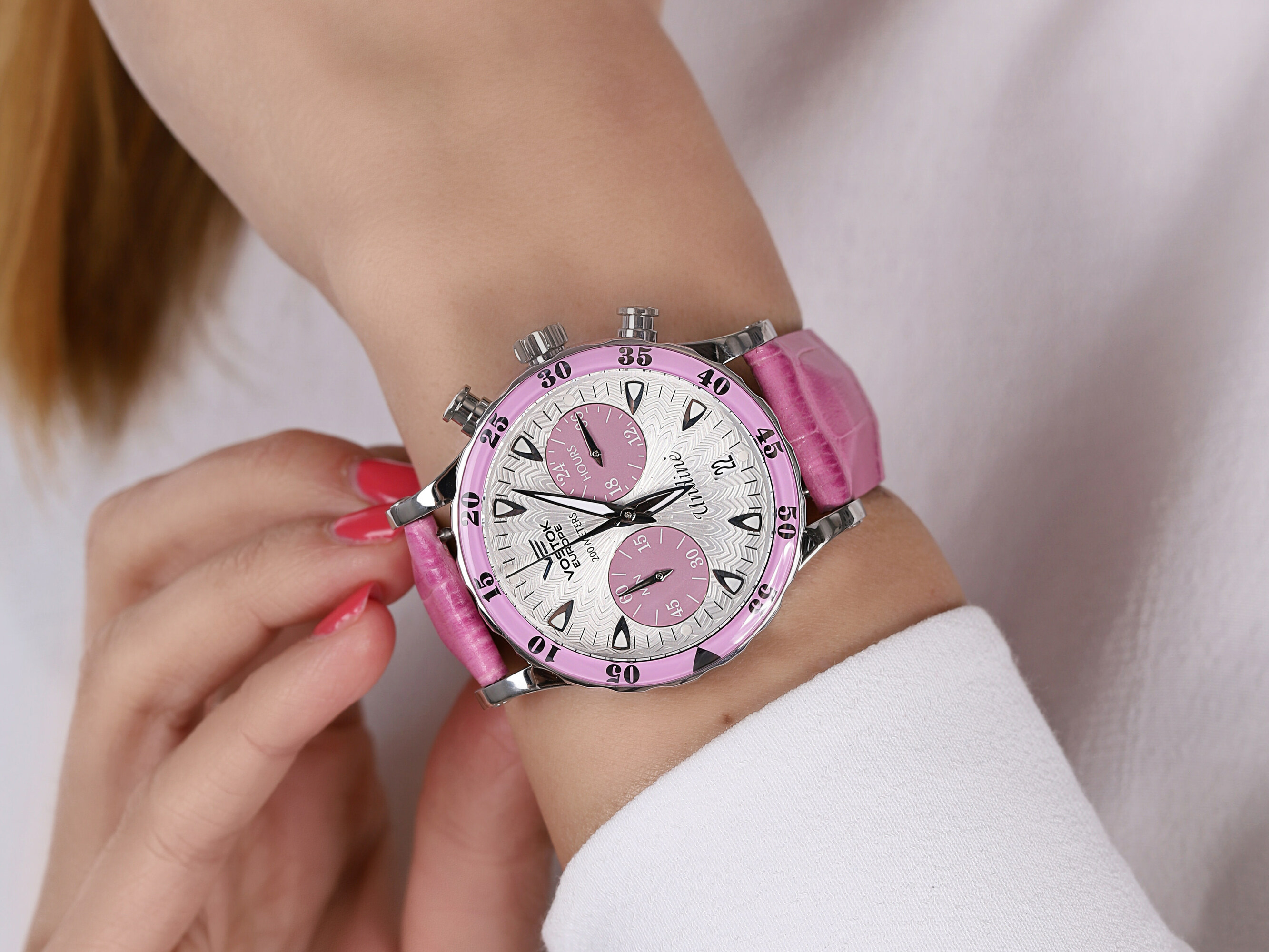 Vostok Europe VK64-515A525B Undine Undine Chrono zegarek damski sportowy mineralne utwardzane - miniatura 6