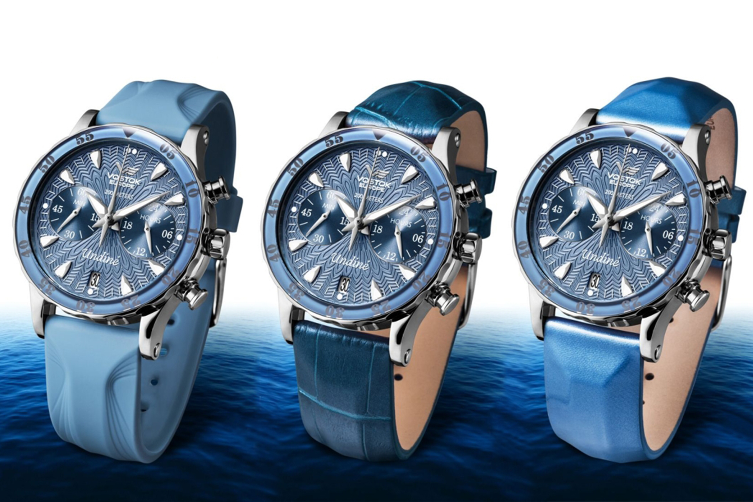 Vostok Europe VK64-515A526 zegarek damski Undine srebrny