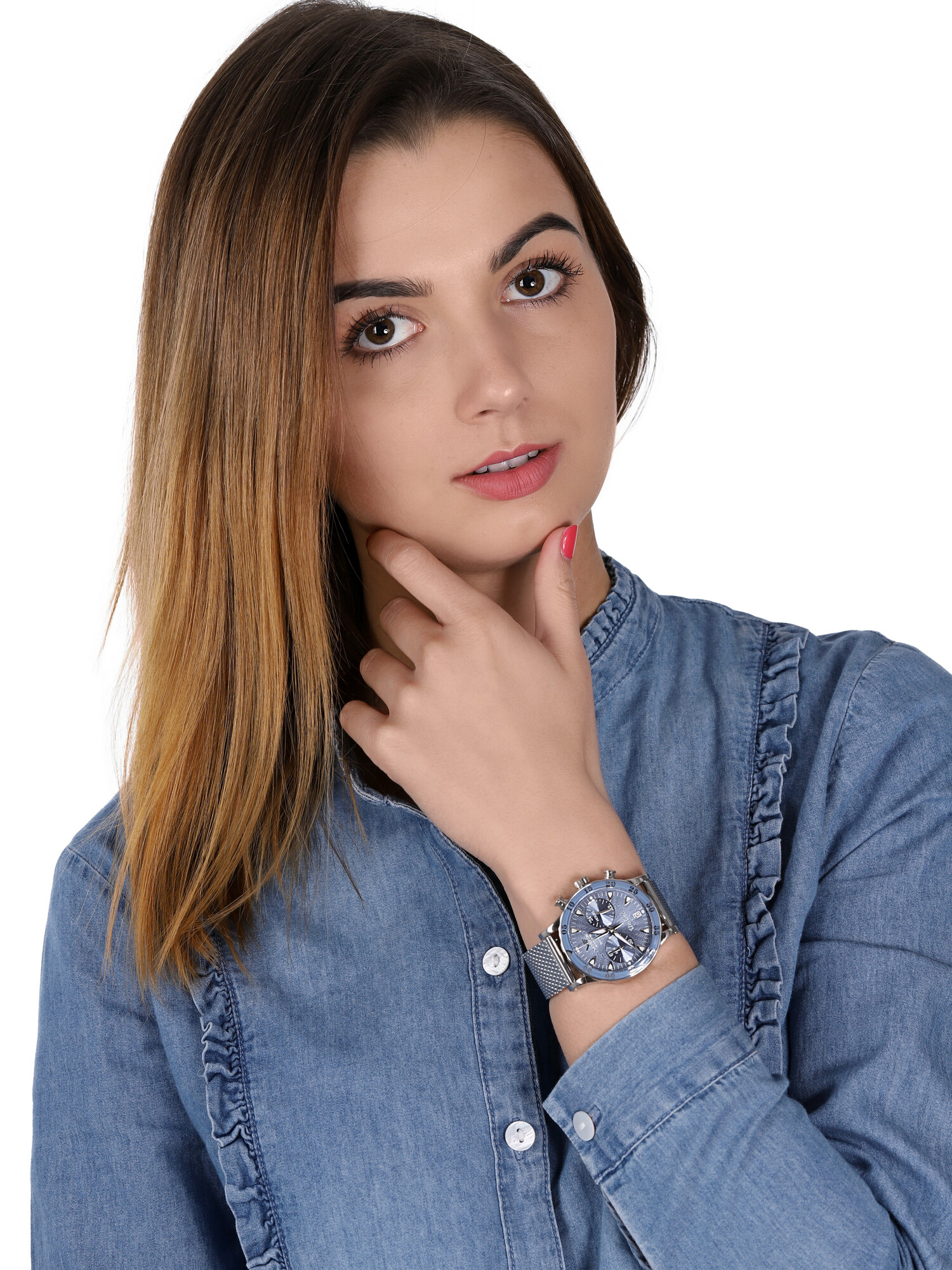 Vostok Europe VK64-515A526B Undine Undine Chrono zegarek damski sportowy mineralne utwardzane - miniatura 4