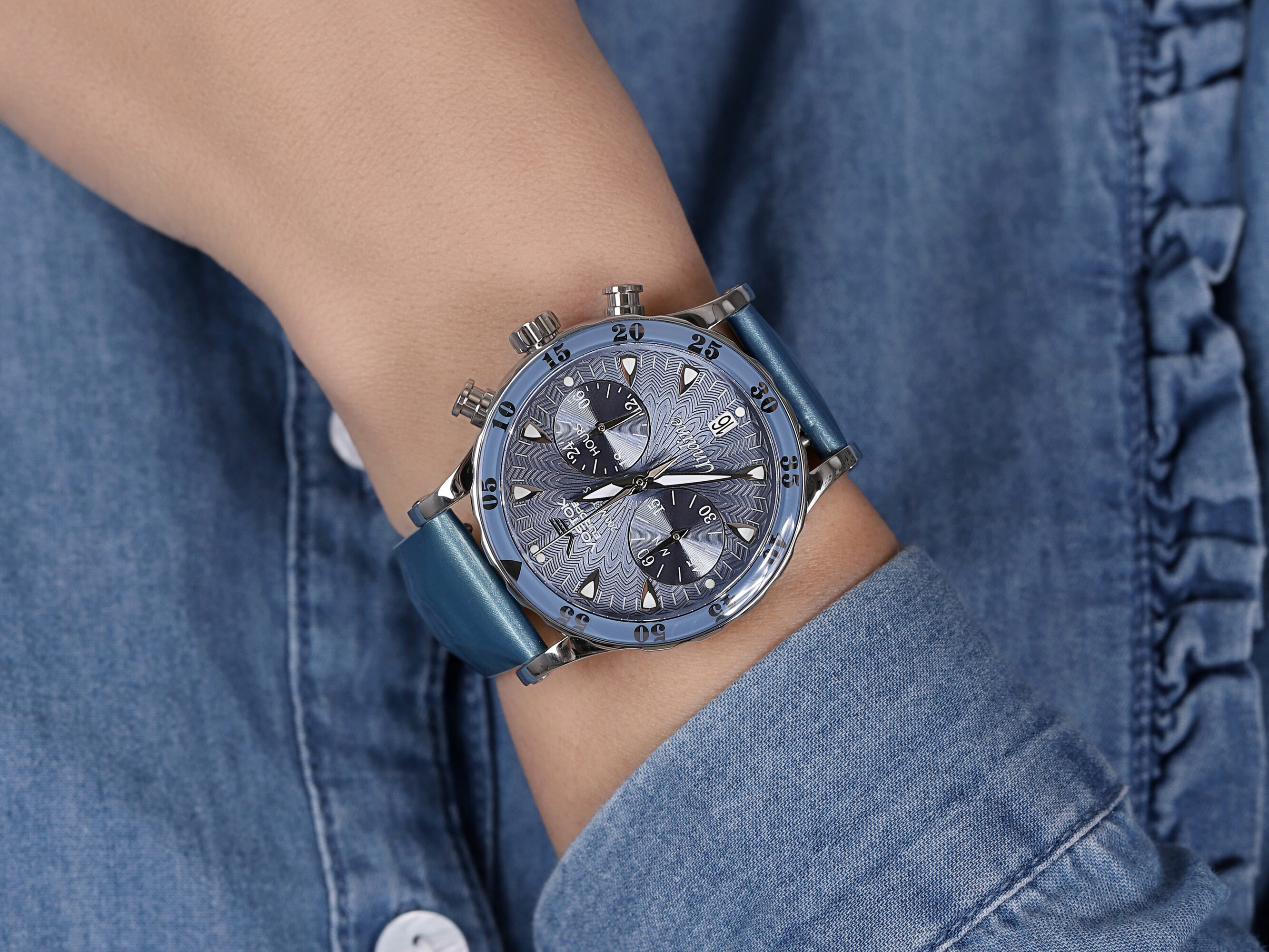Vostok Europe VK64-515A526B zegarek srebrny sportowy Undine bransoleta - miniatura 7