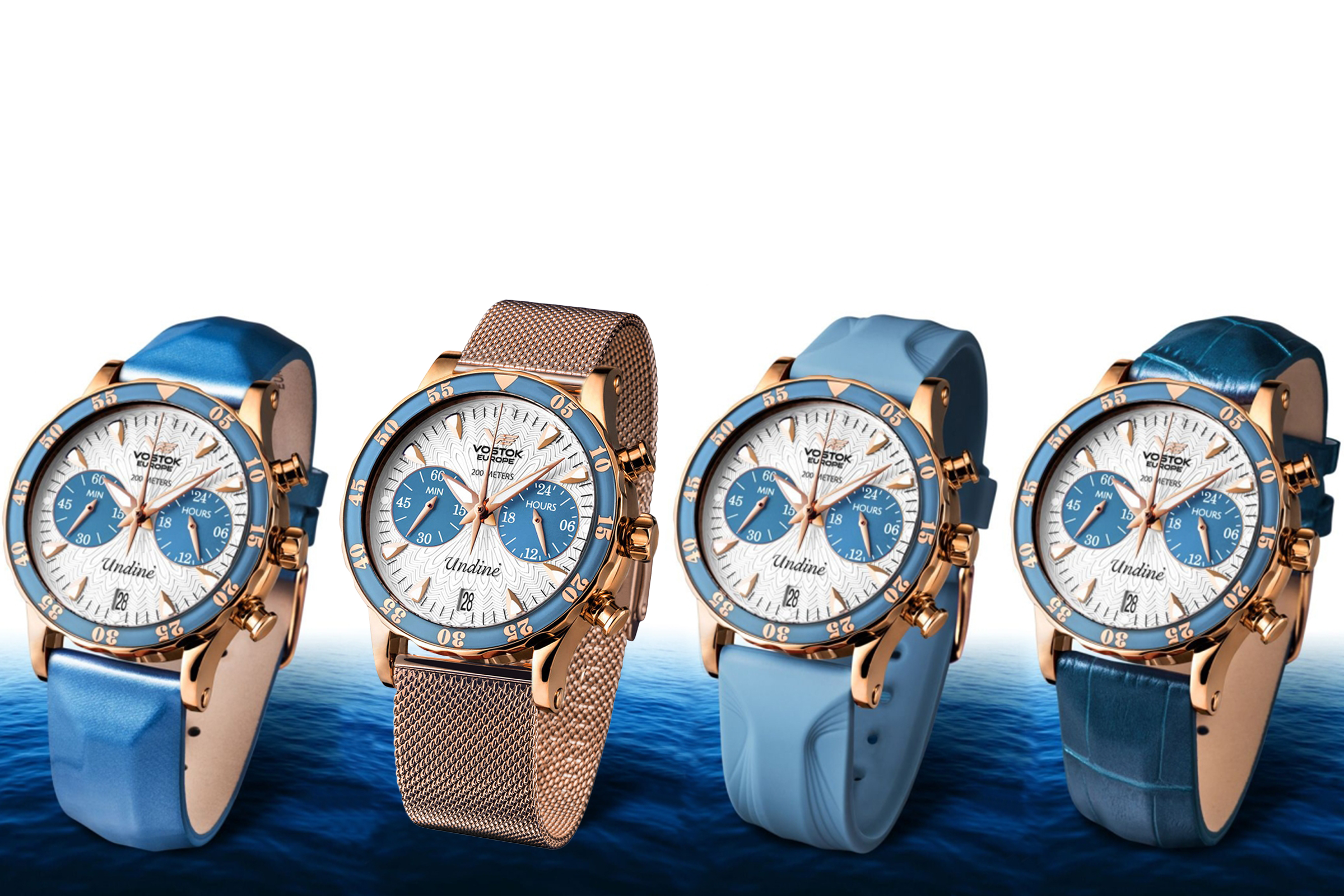 Vostok Europe VK64-515B527B Undine Chrono zegarek sportowy Undine