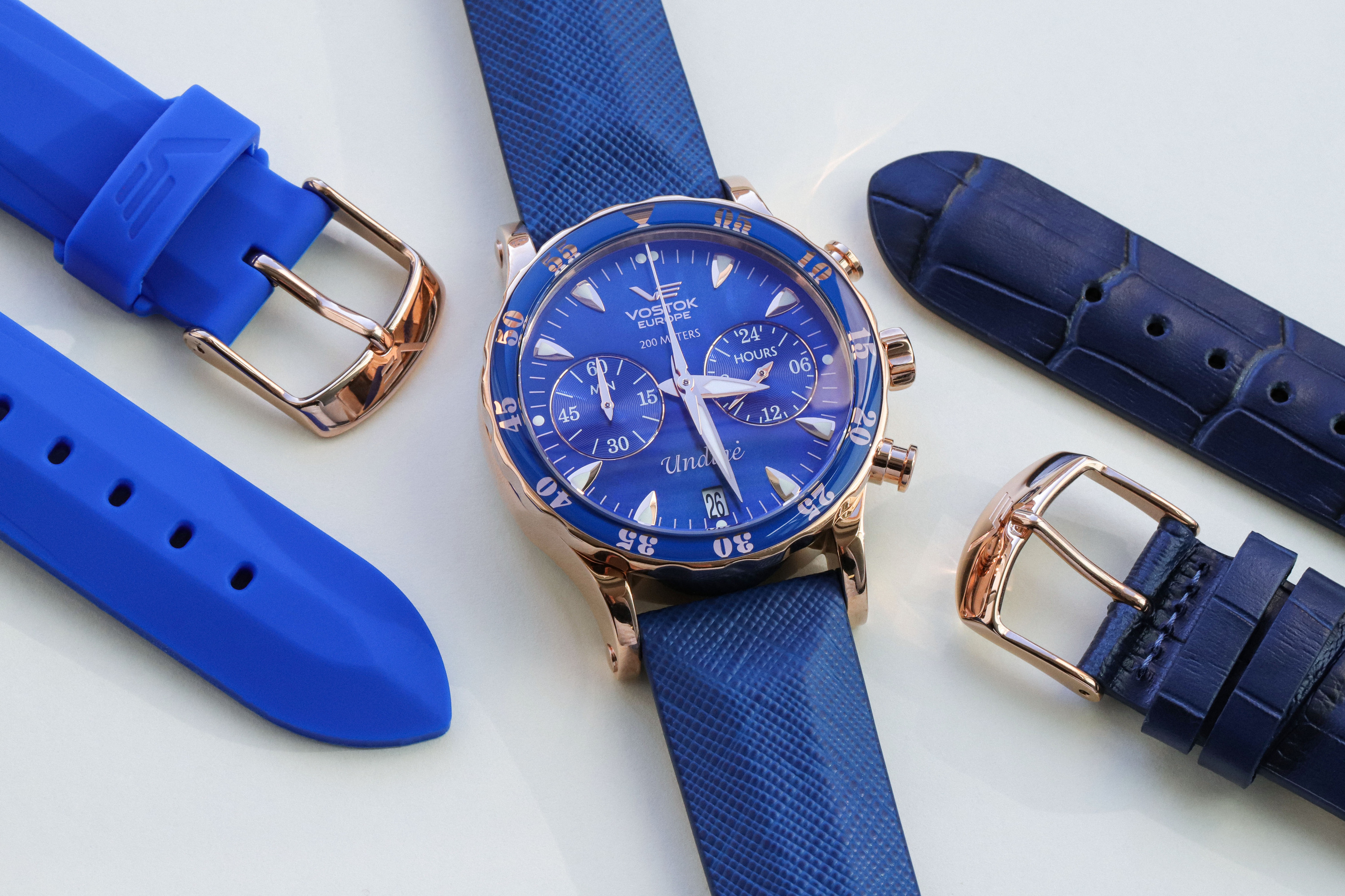 Vostok Europe VK64-515B670 Undine Chrono zegarek sportowy Undine