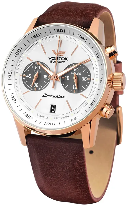 Vostok Europe VK64-560B692 Limousine Limousine GAZ-14 Chronograph Quartz 43mm - zdjęcie 1