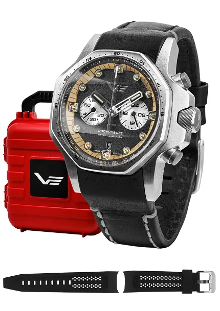 Vostok Europe VK64-640A698 Atomic Age Atomic Age Sakharov Line Quartz Chrono - zdjęcie 1