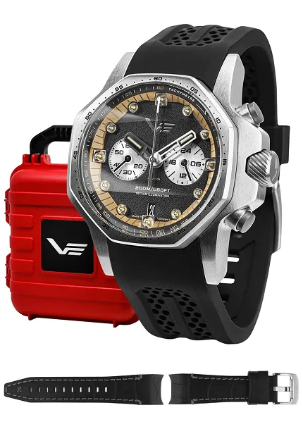 Vostok Europe VK64-640A698S Atomic Age Atomic Age Sakharov Line Quartz Chrono - zdjęcie 1
