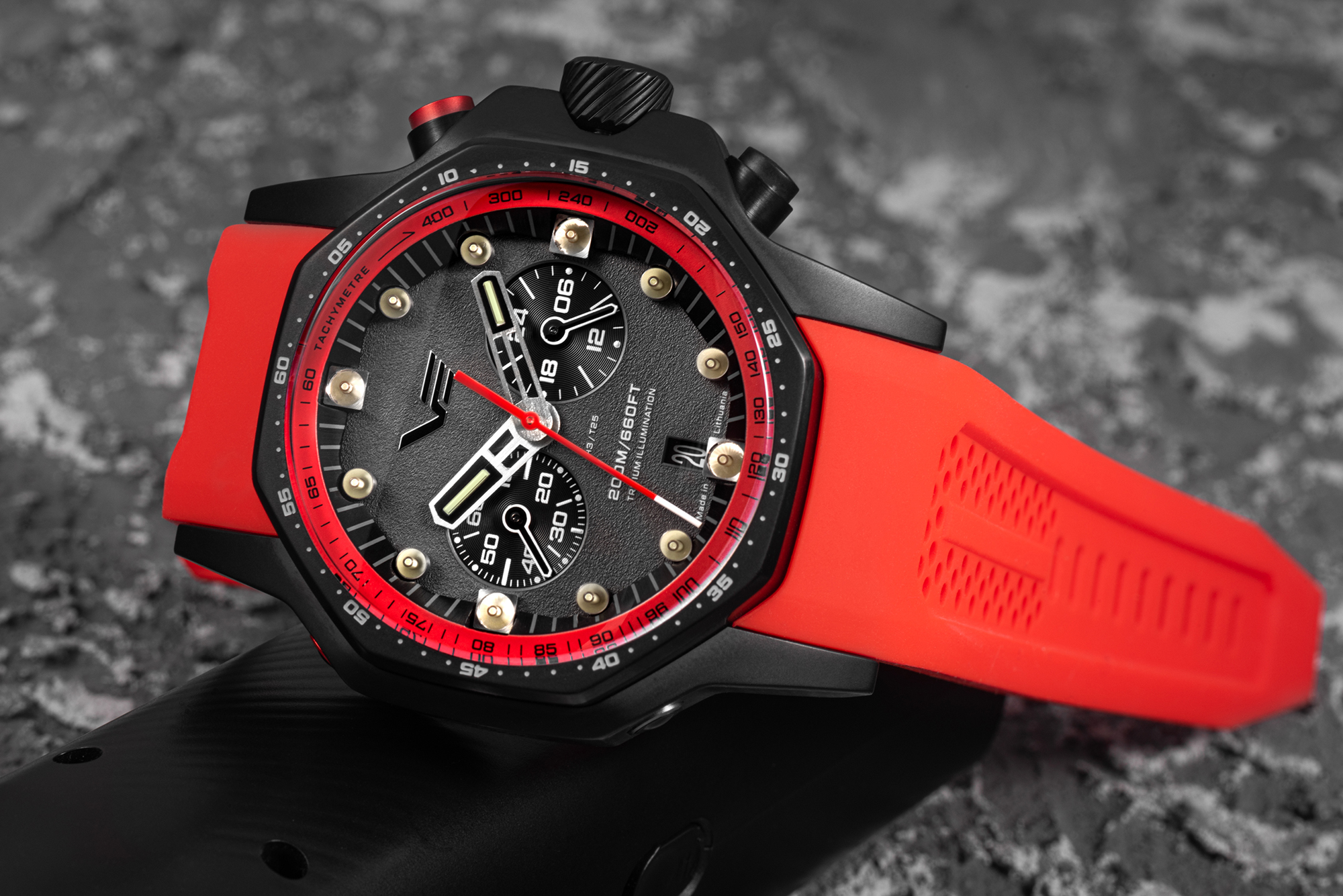 Vostok Europe VK64-640C699S Atomic Age Sakharov Line Quartz Chrono zegarek sportowy Atomic Age - miniatura 4