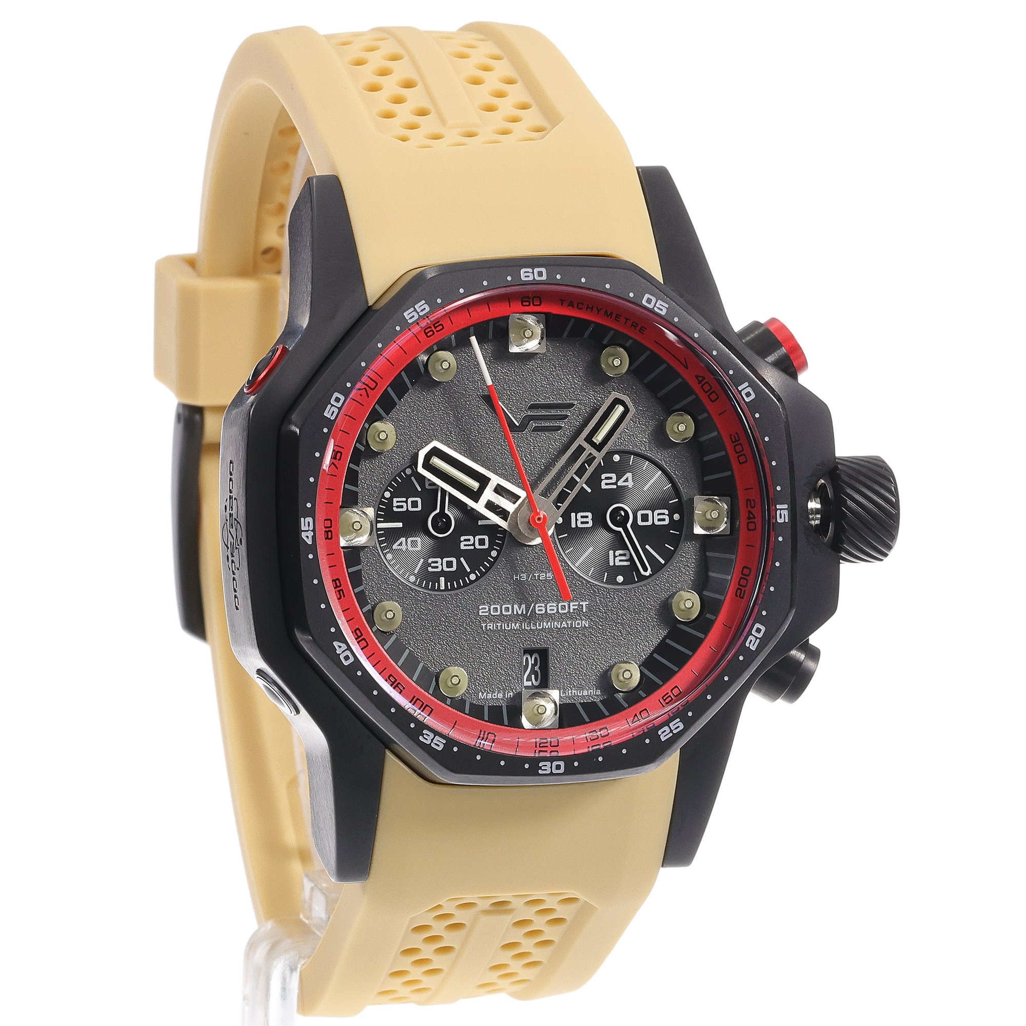 Vostok Europe VK64-640C699SK Atomic Age sportowy zegarek czarny - miniatura 3