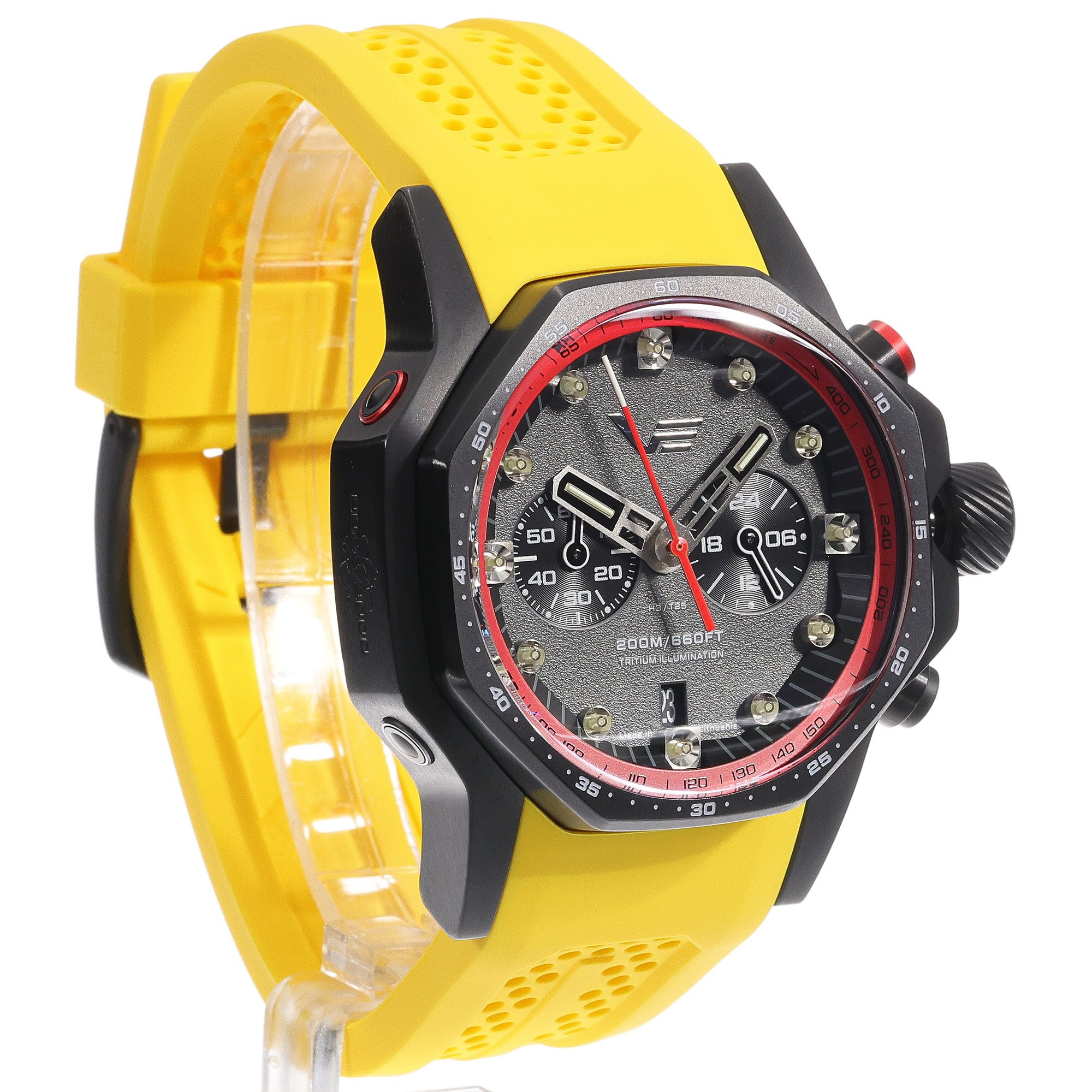 Vostok Europe VK64-640C699SY Atomic Age sportowy zegarek czarny - miniatura 3
