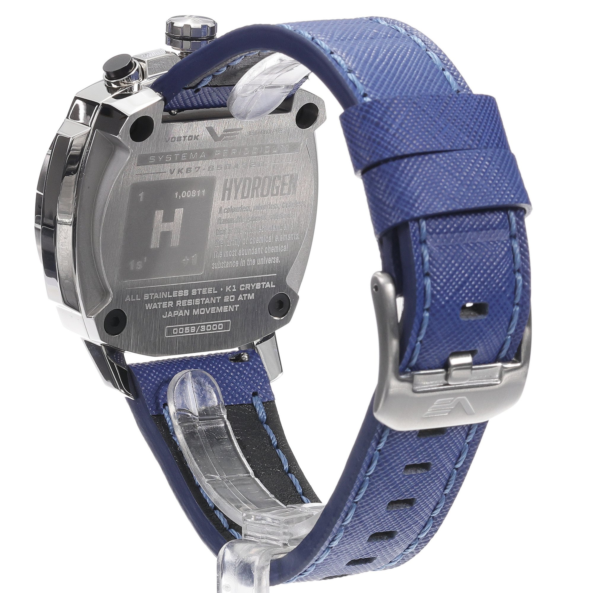 Vostok Europe VK67-650A720 zegarek męski Systema Periodicum srebrny - miniatura 4