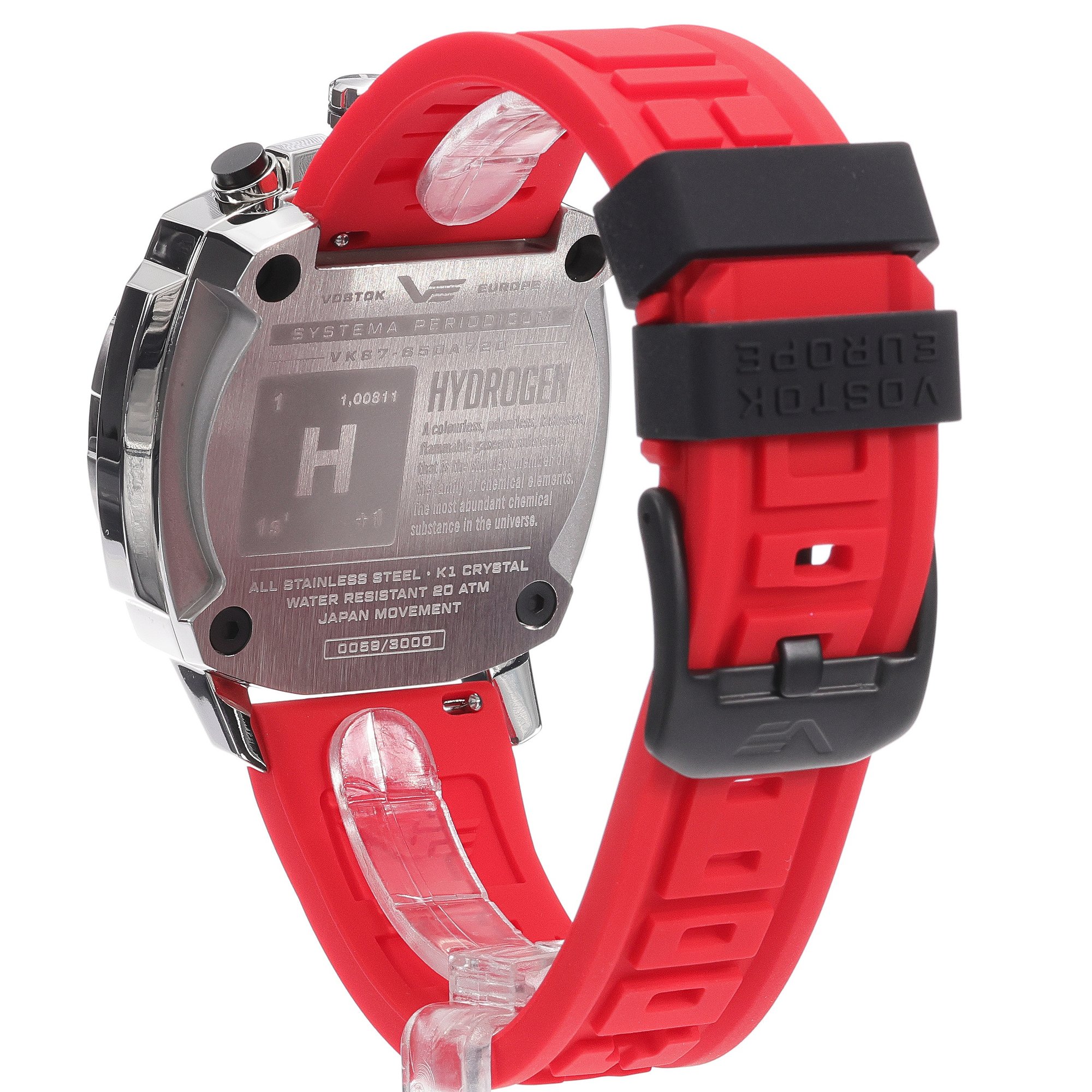 Vostok Europe VK67-650A720SR Systema Periodicum Hydrogen zegarek typudiver Systema Periodicum - miniatura 4