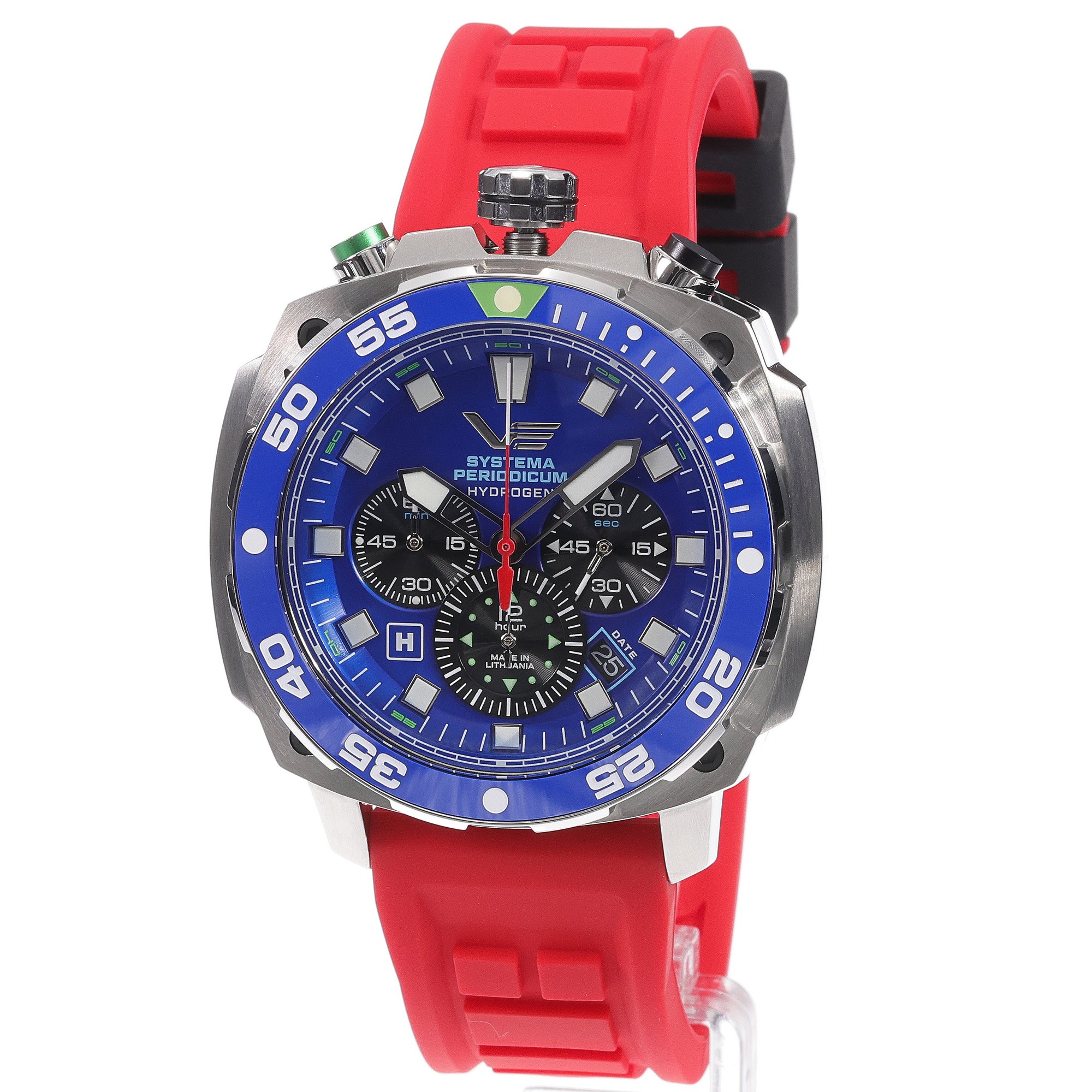 Vostok Europe VK67-650A720SR zegarek srebrny typudiver Systema Periodicum pasek - miniatura 2