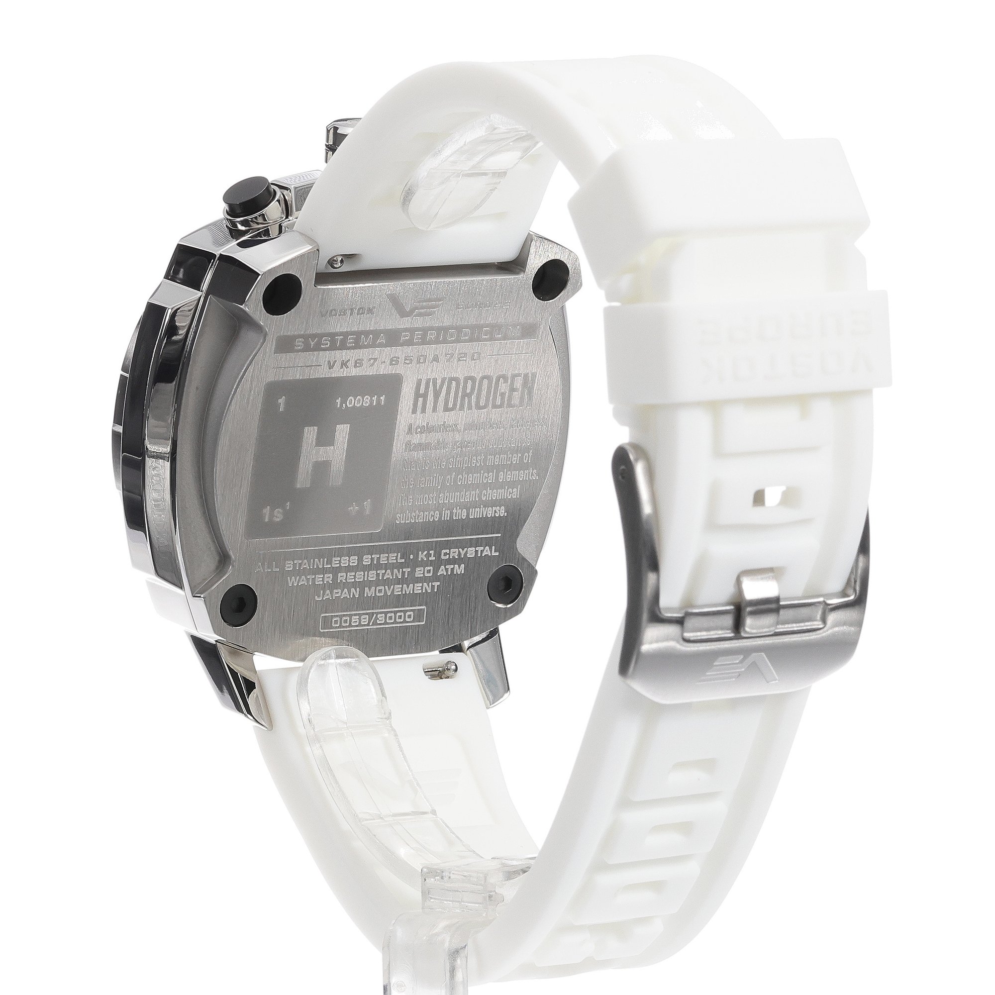 Vostok Europe VK67-650A720SWL Systema Periodicum Hydrogen zegarek typudiver Systema Periodicum - miniatura 4