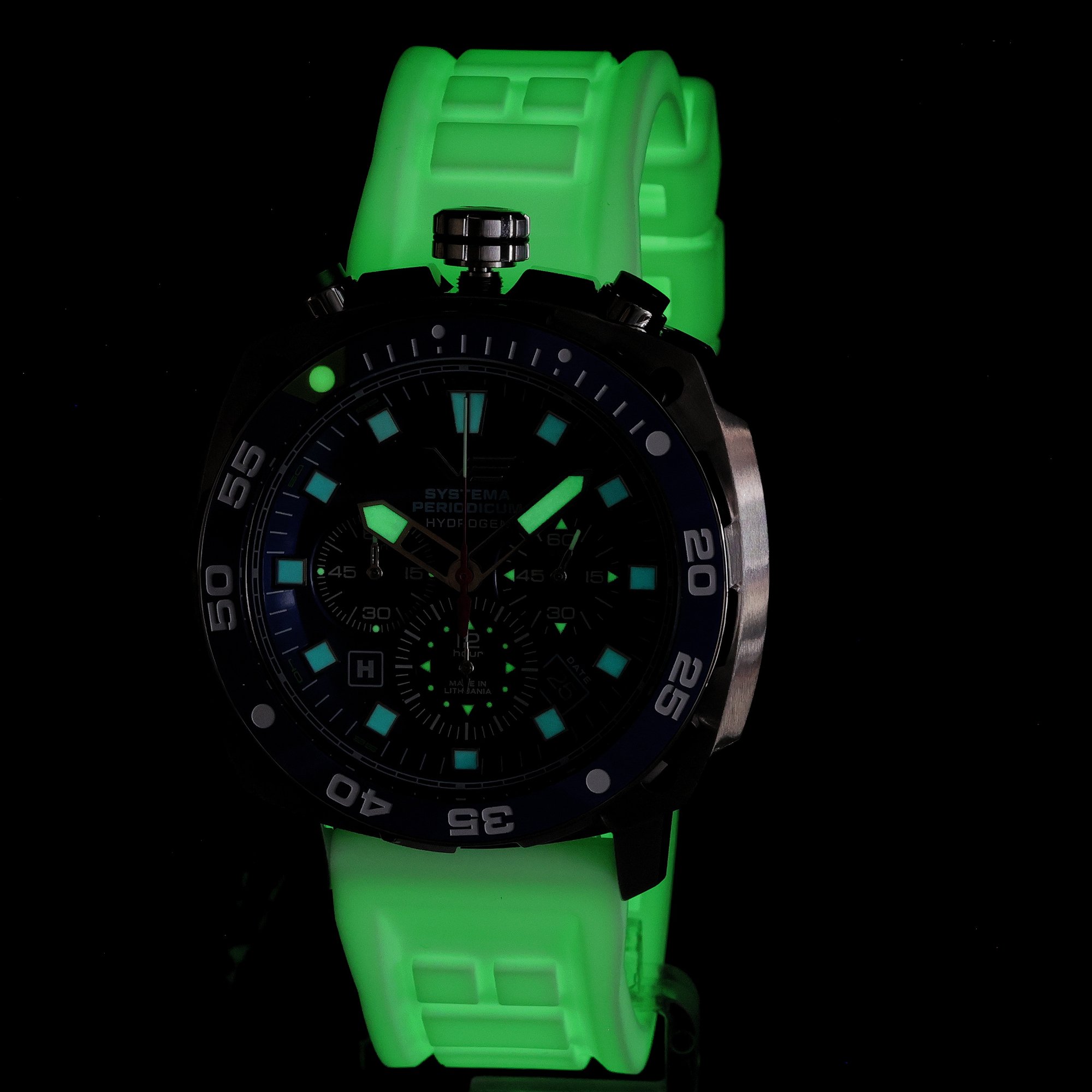Vostok Europe VK67-650A720SWL Systema Periodicum Systema Periodicum Hydrogen zegarek męski typudiver mineralne utwardzane - miniatura 5