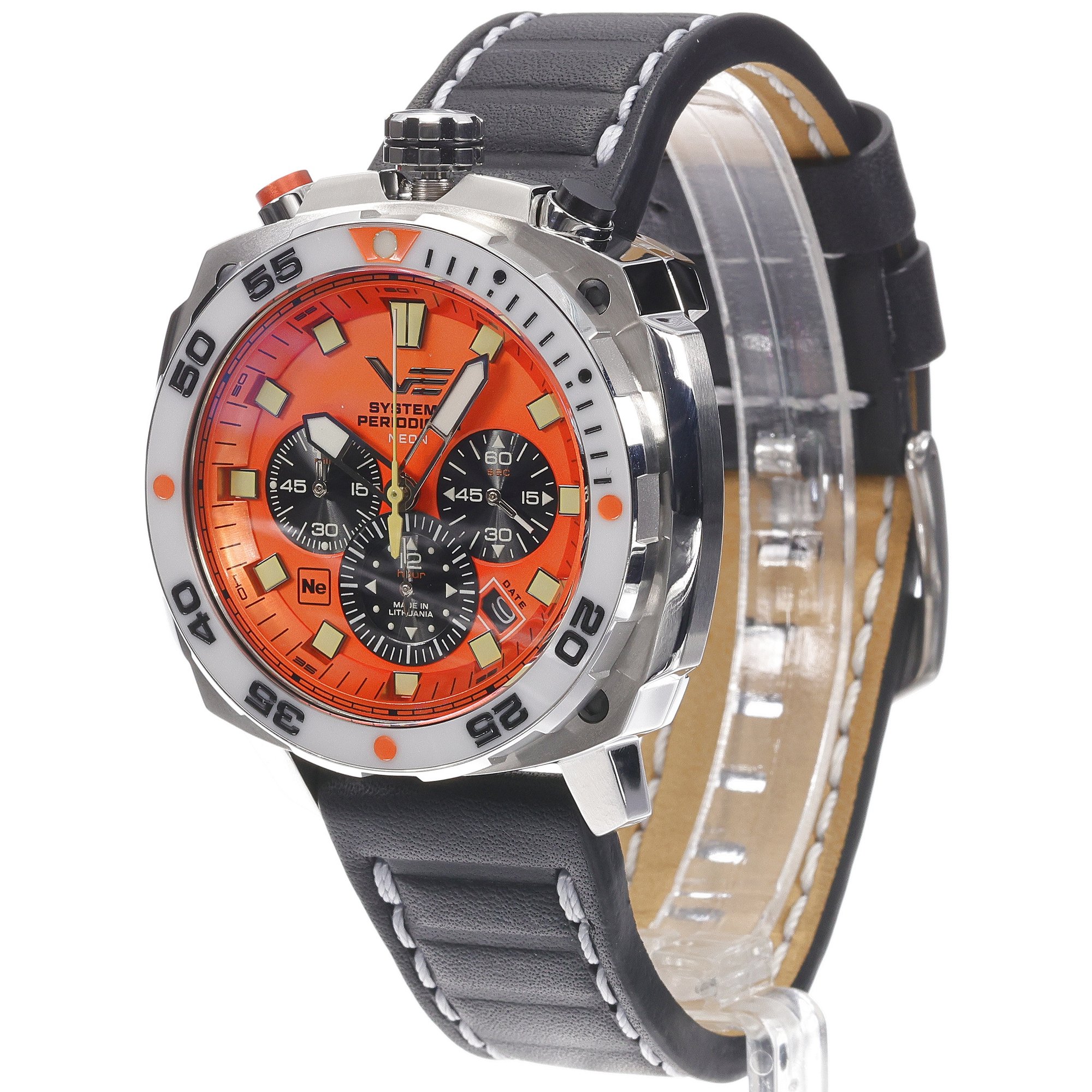 Vostok Europe VK67-650A723LB zegarek srebrny typudiver Systema Periodicum pasek - miniatura 2