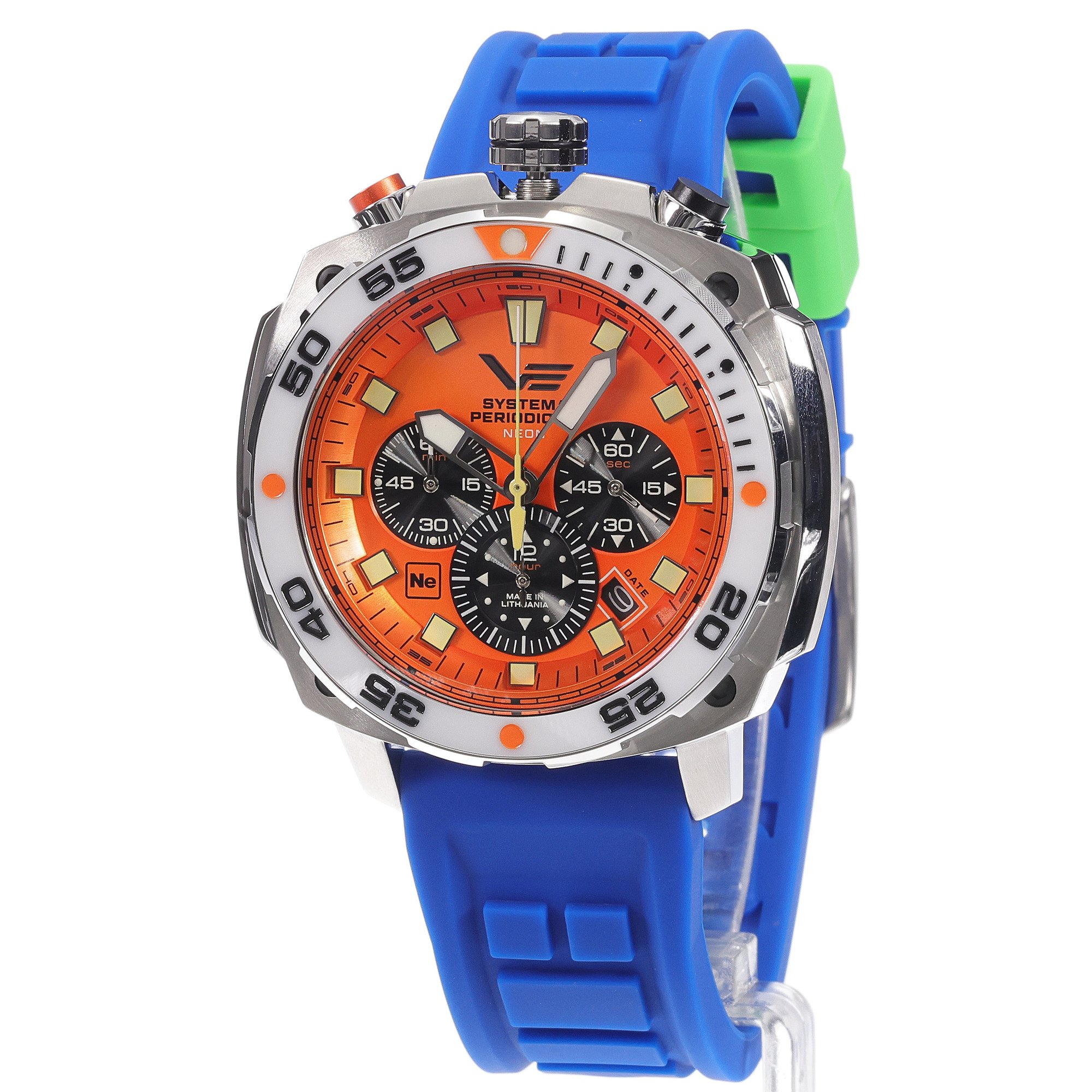 Vostok Europe VK67-650A723SBL zegarek srebrny typudiver Systema Periodicum pasek - miniatura 2