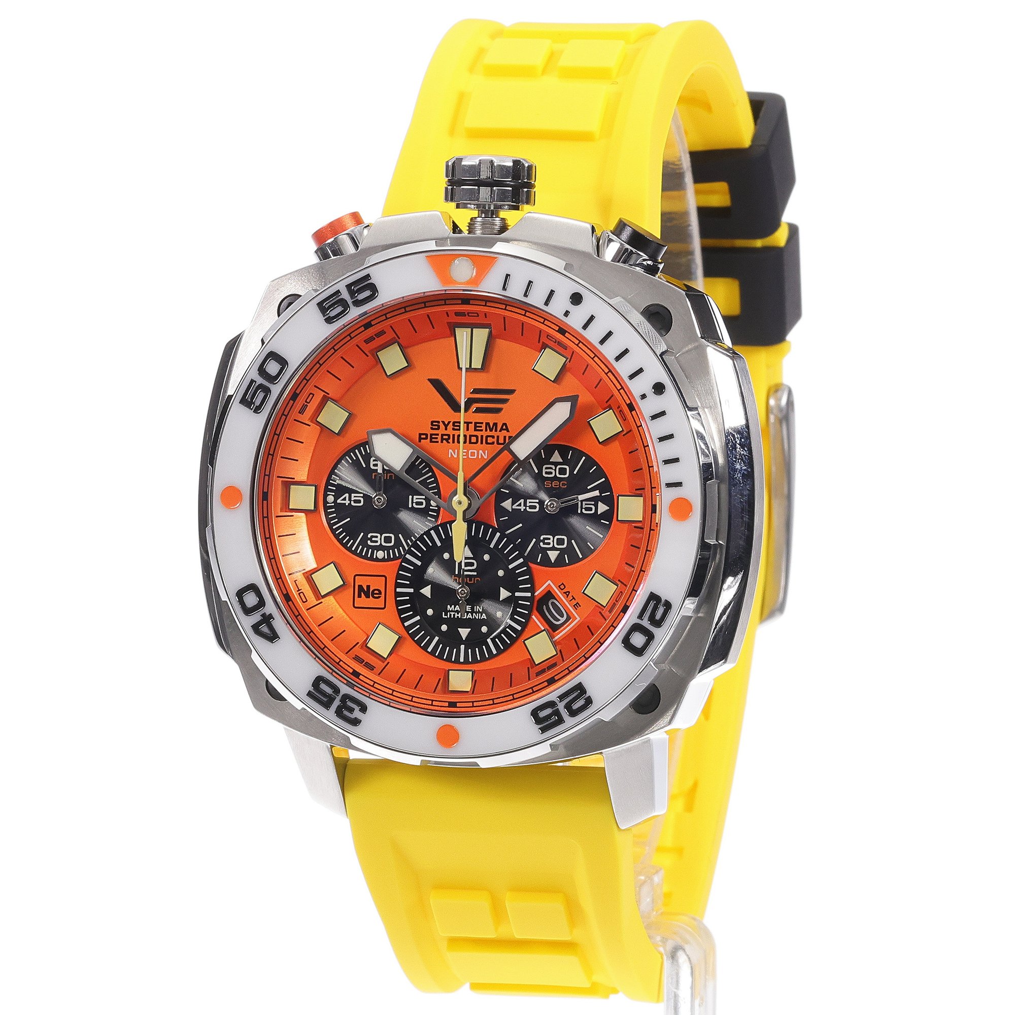 Vostok Europe VK67-650A723SY zegarek srebrny typudiver Systema Periodicum pasek - miniatura 2