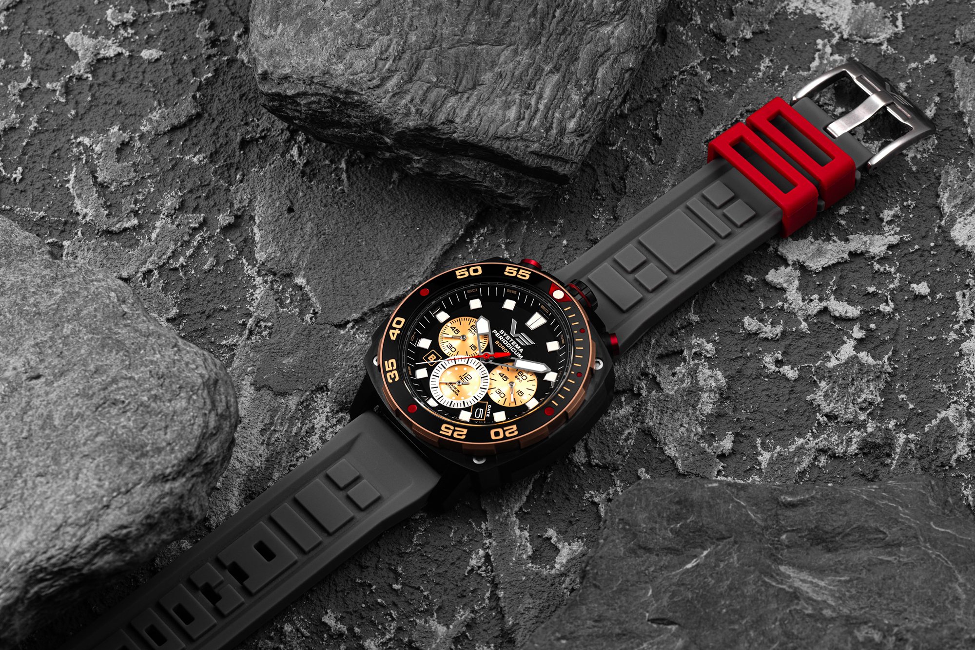 Vostok Europe VK67-650E721S zegarek Systema Periodicum