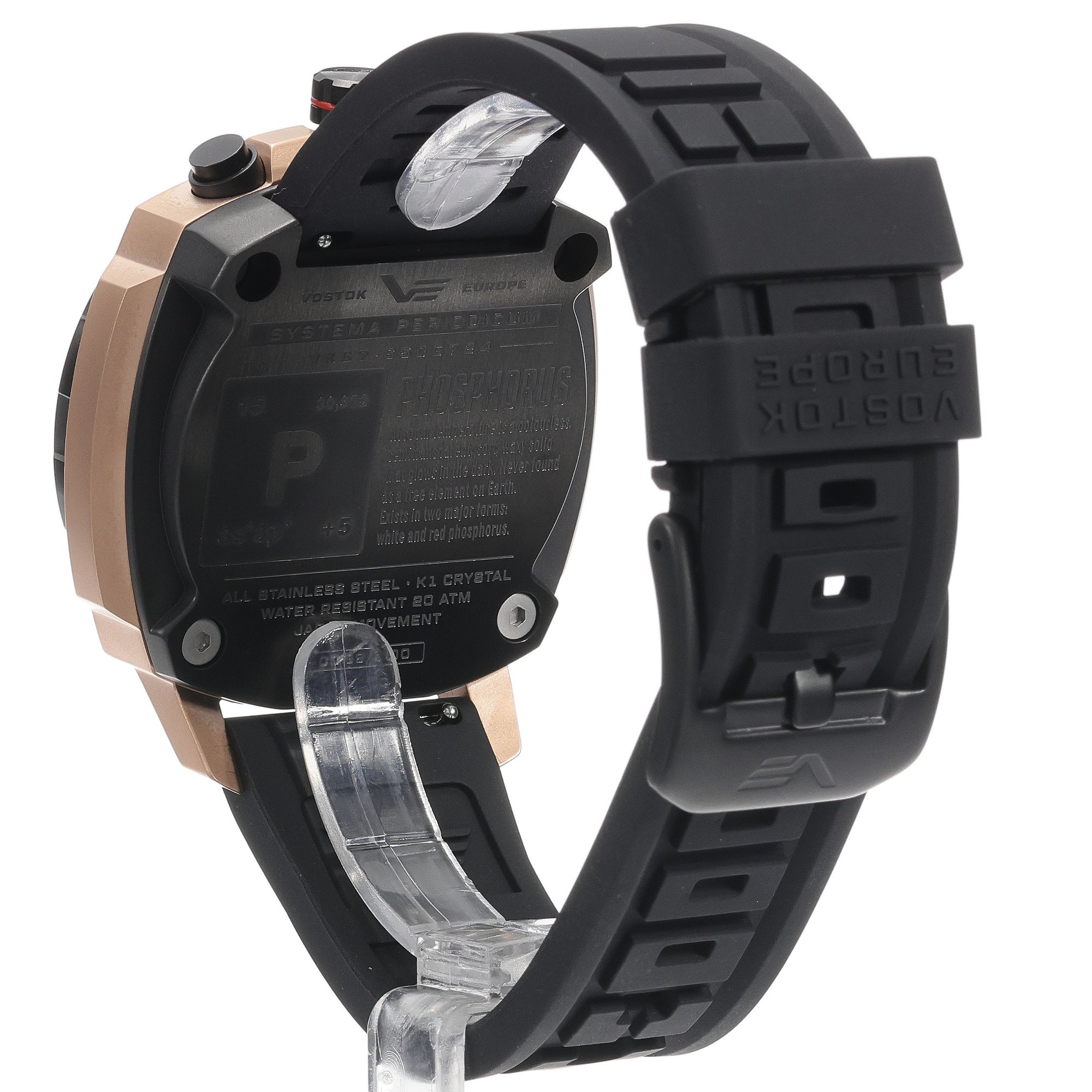 Vostok Europe VK67-650E724S zegarek europejskie Systema Periodicum