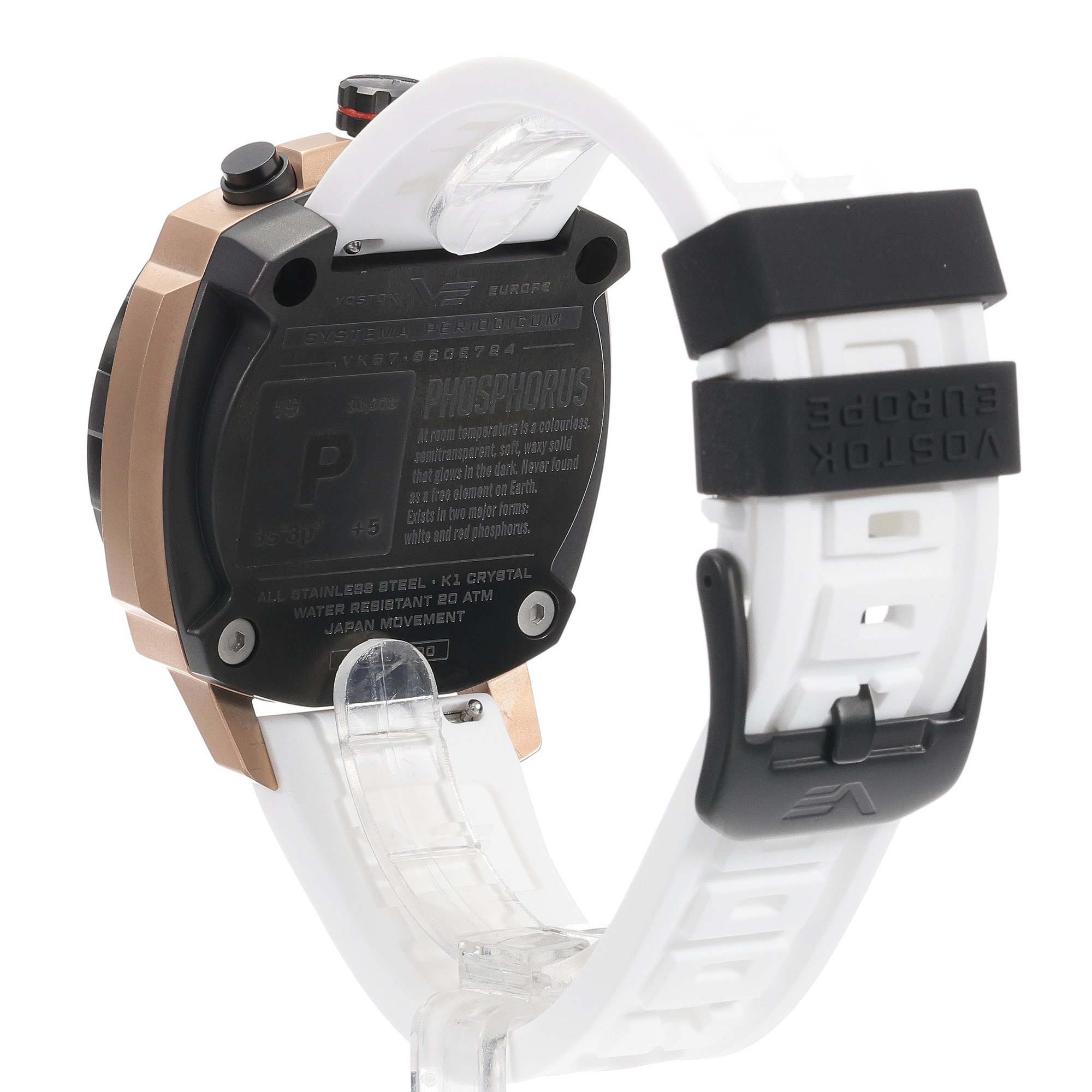 Vostok Europe VK67-650E724SW Systema Periodicum Phosphorus zegarek typudiver Systema Periodicum - miniatura 4