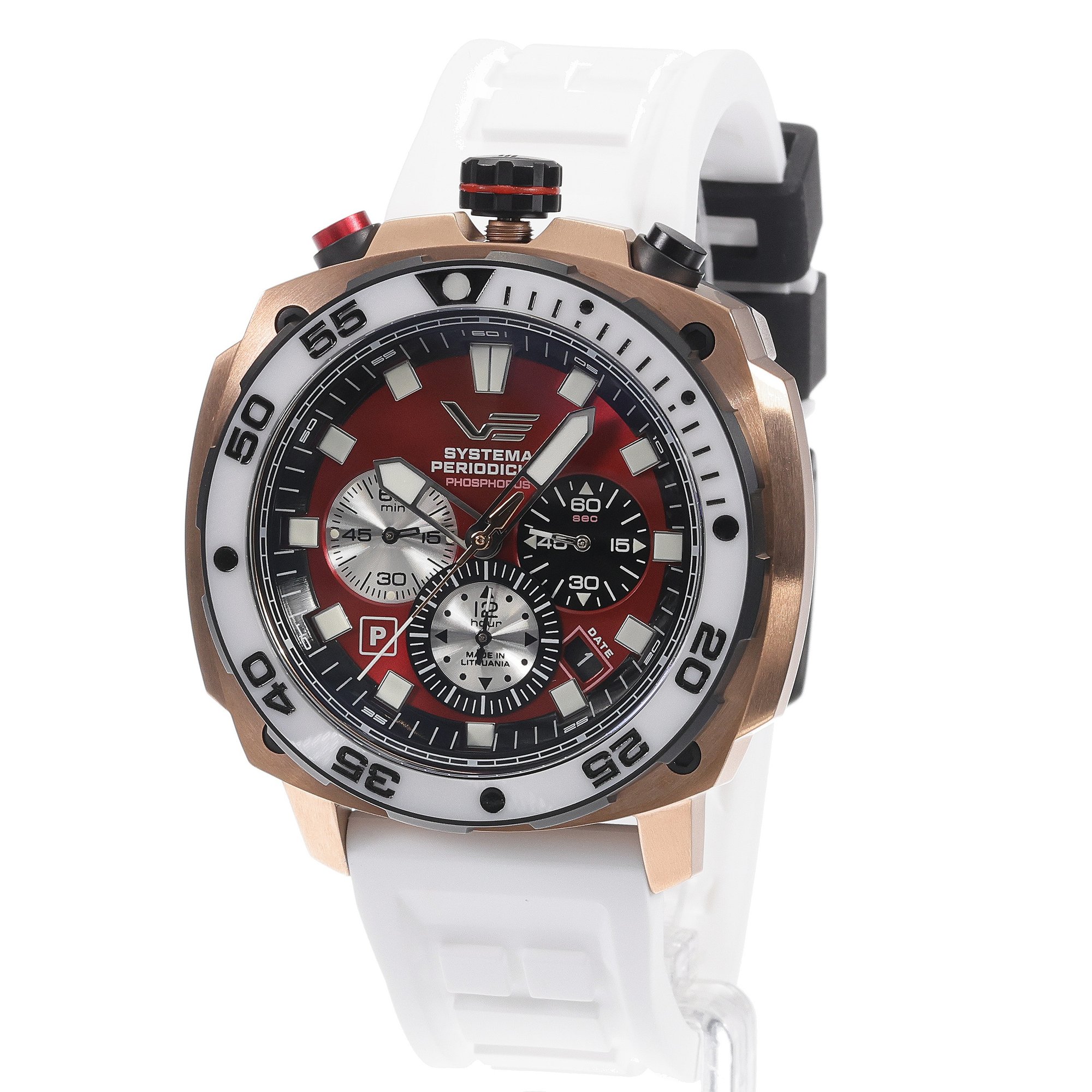 Vostok Europe VK67-650E724SW zegarek różowe złoto typudiver Systema Periodicum pasek - miniatura 2