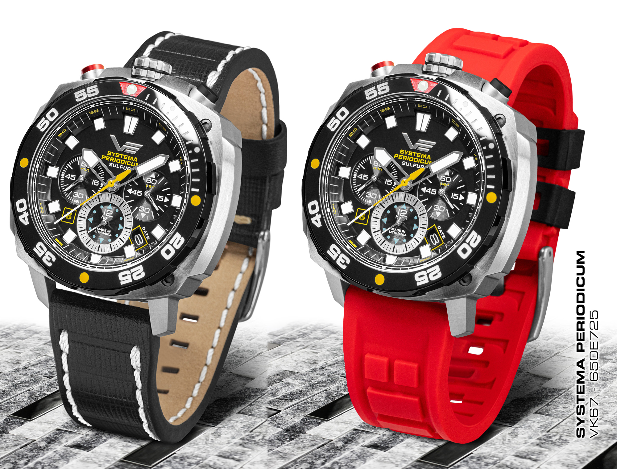 Vostok Europe VK67-650E725SR zegarek Systema Periodicum - miniatura 2