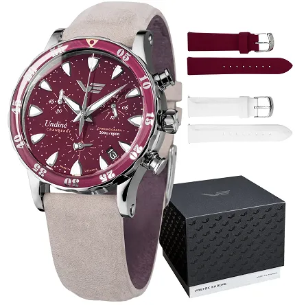 Vostok Europe VK68-515A774 Undine Undine Cranberry - zdjęcie 1