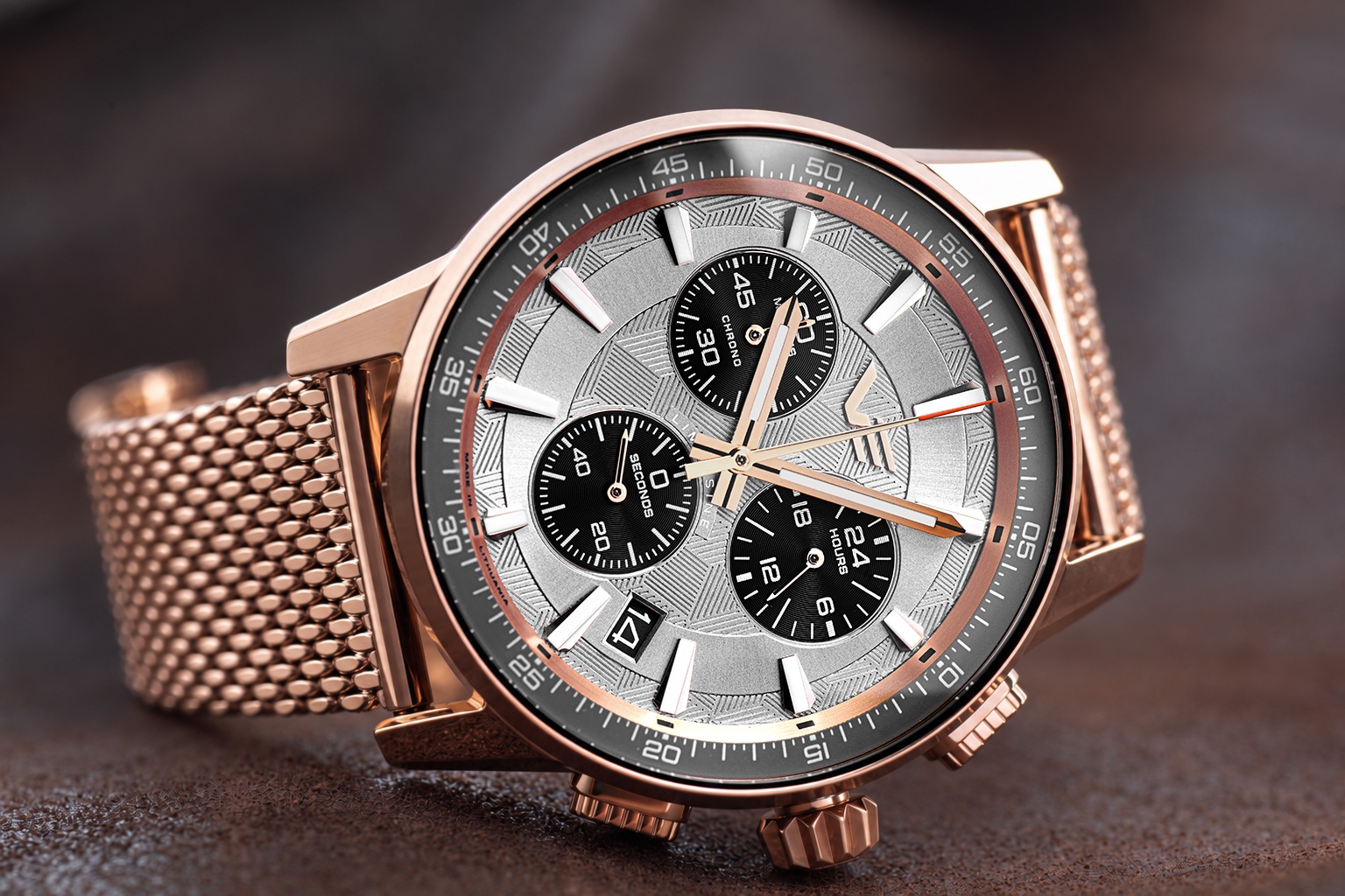 Vostok Europe VK68-561B785B Expedition Limousine 43mm Generation 2 Chronograph Quartz zegarek męski klasyczny szafirowe - miniatura 2
