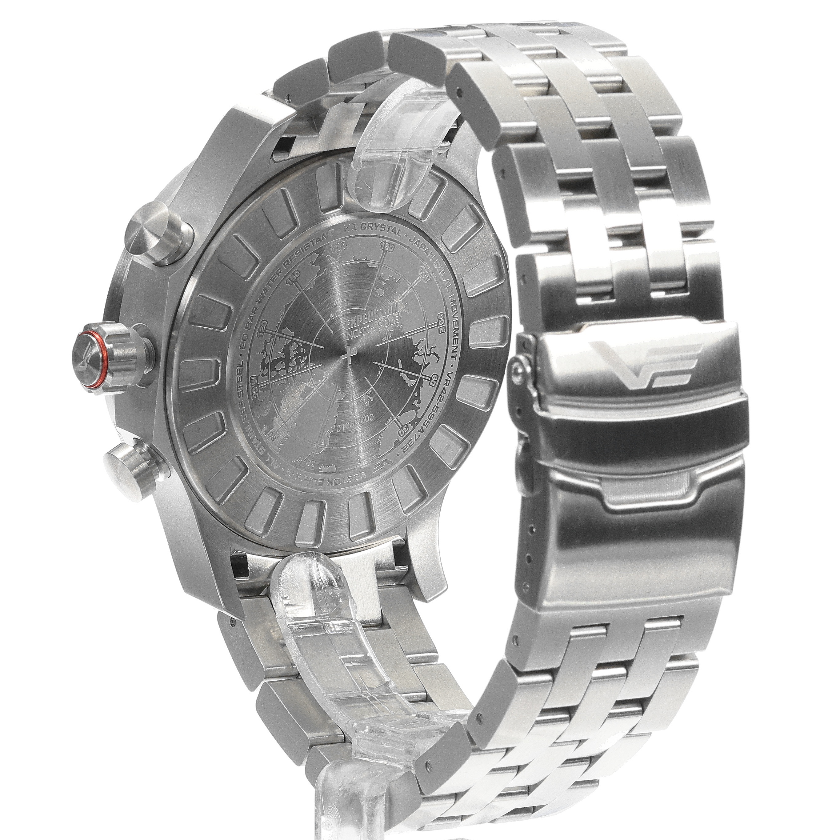 Vostok Europe VR42-595A732B Expedition North Pole 1 Polar Poppy Solar 47mm zegarek sportowy Expedition - miniatura 4