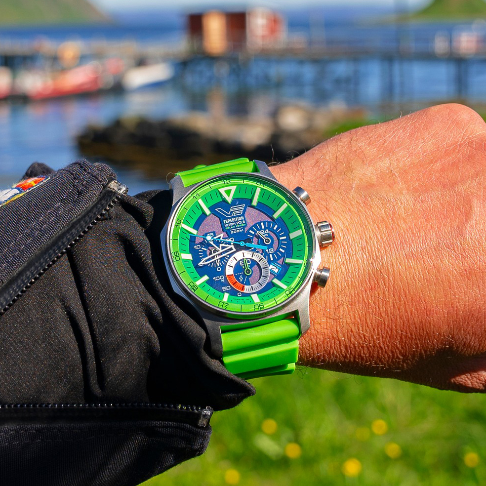 Vostok Europe VR42-595A733 zegarek srebrny sportowy Expedition pasek