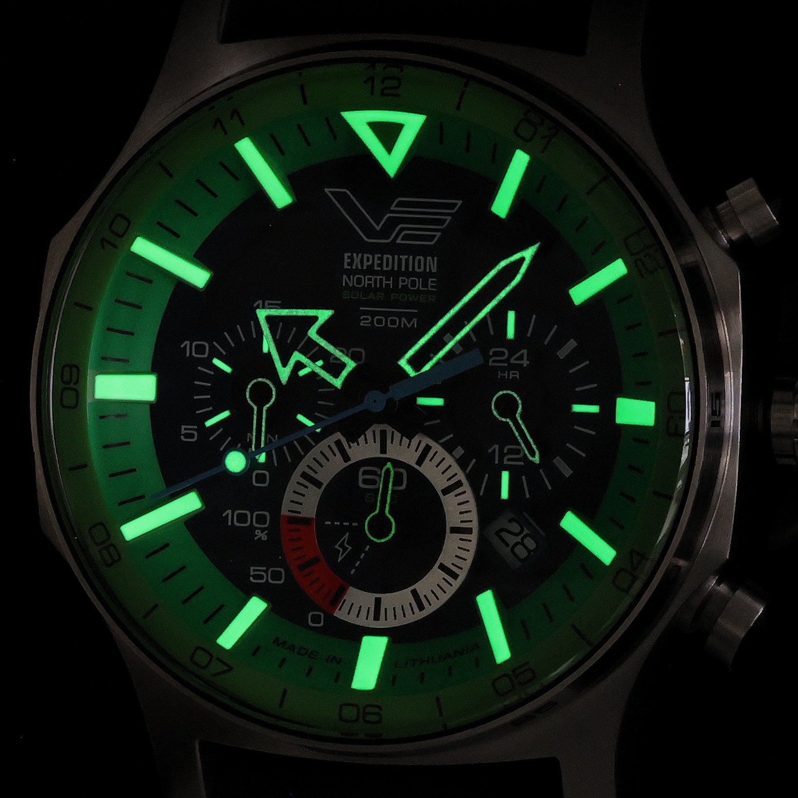 Vostok Europe VR42-595A733SBL zegarek srebrny sportowy Expedition pasek - miniatura 5