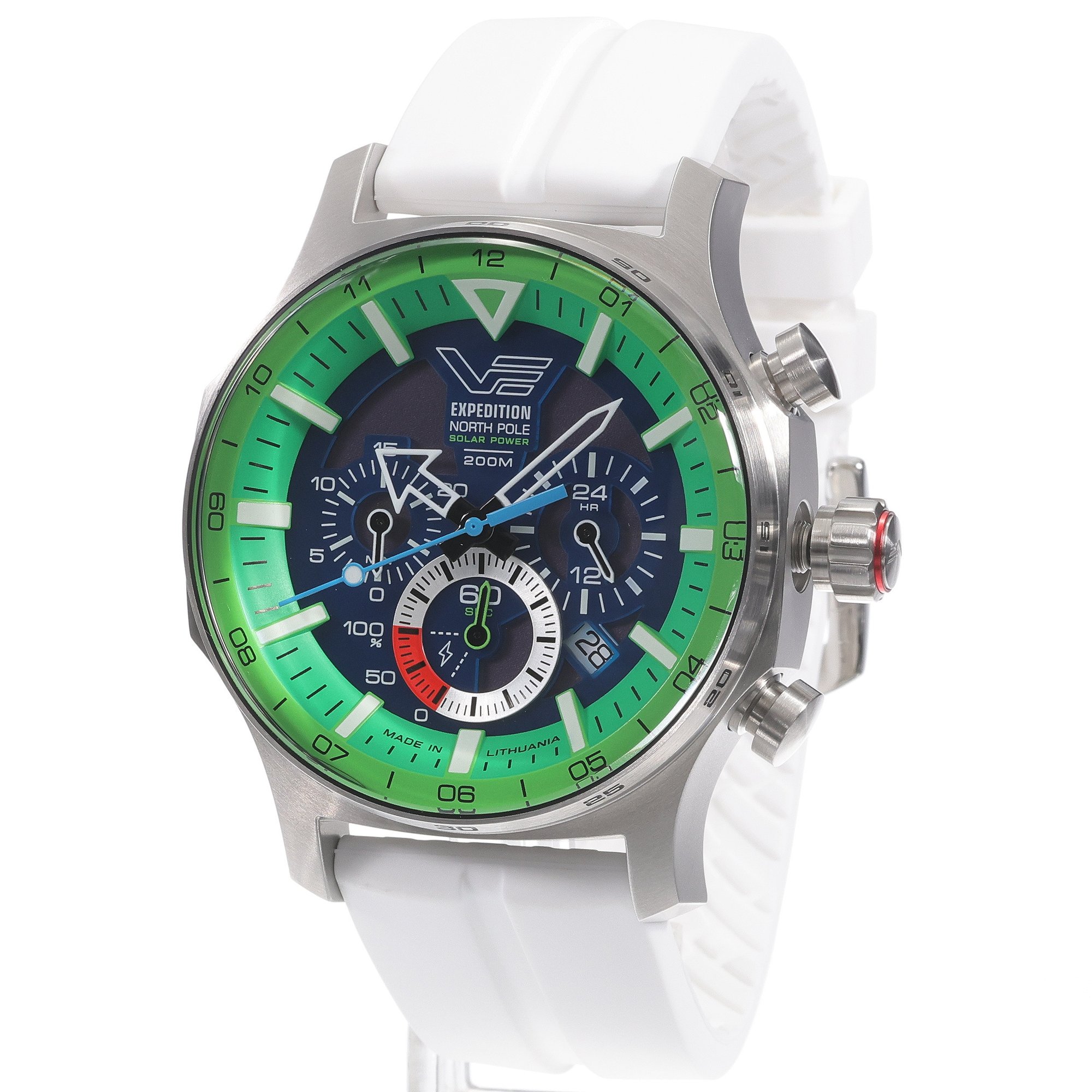 Vostok Europe VR42-595A733SW Expedition North Pole 1 Polar Spruce Solar 47mm zegarek sportowy Expedition - miniatura 2
