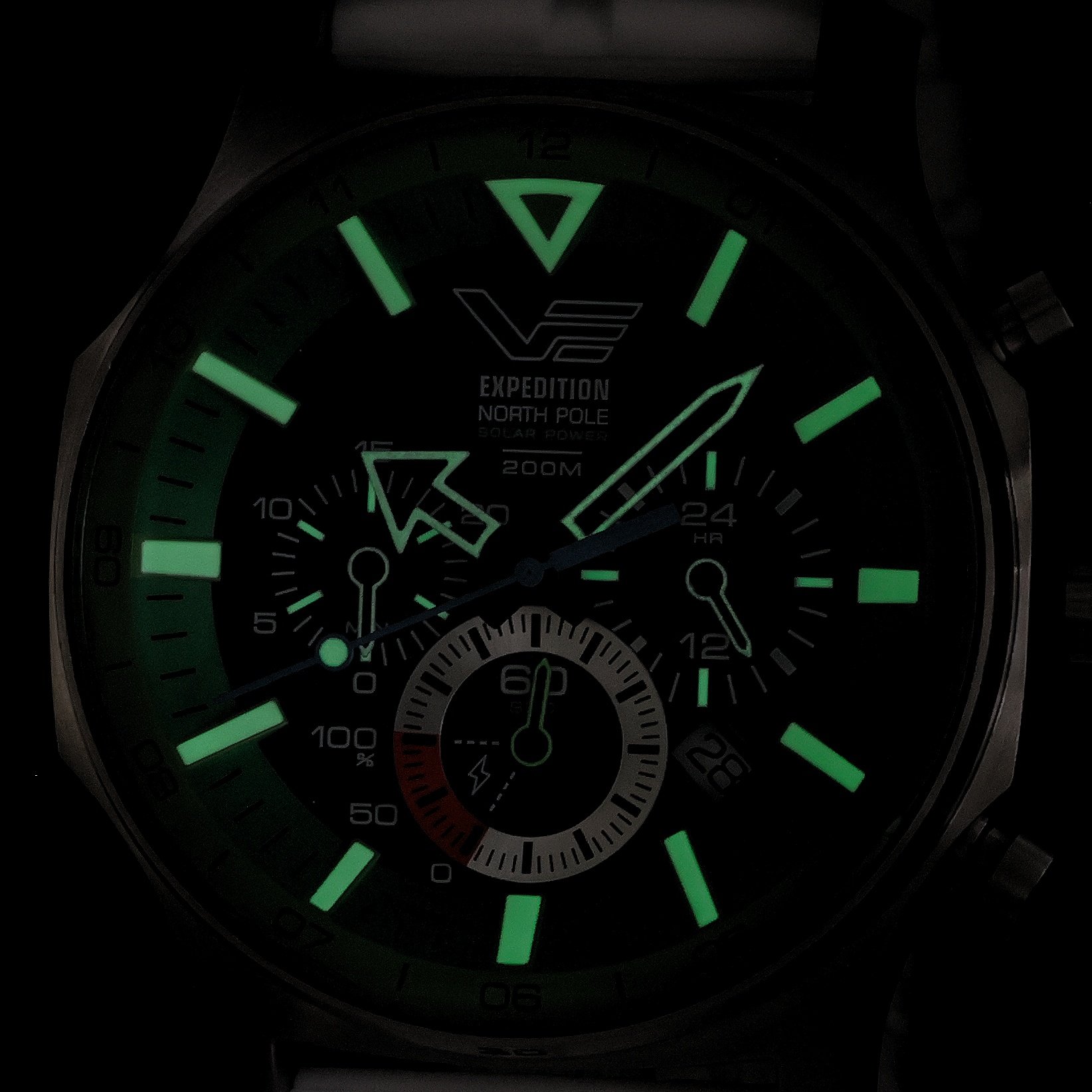 Vostok Europe VR42-595A733SW zegarek srebrny sportowy Expedition pasek - miniatura 5