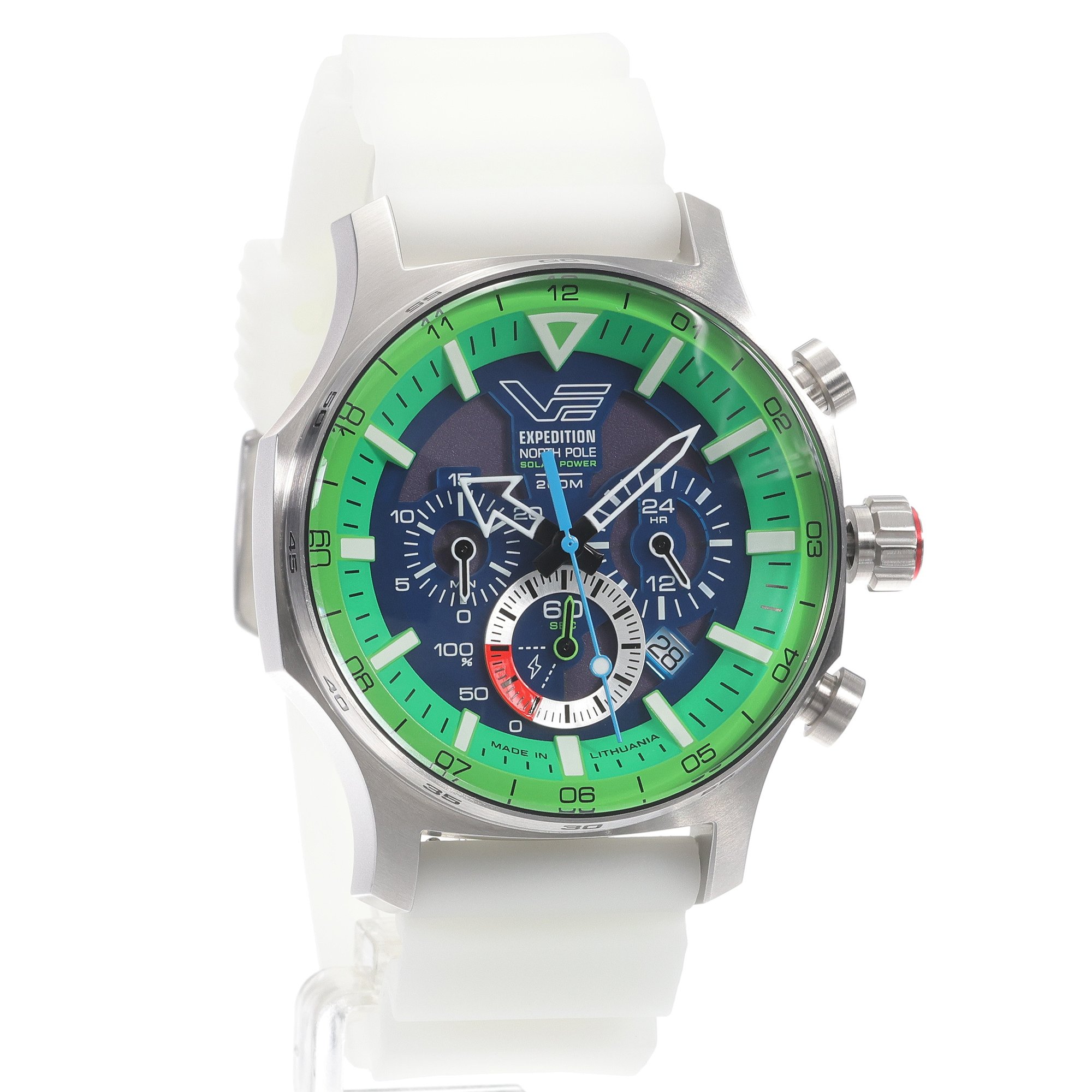 Vostok Europe VR42-595A733SWL Expedition North Pole 1 Polar Spruce Solar 47mm zegarek sportowy Expedition - miniatura 3