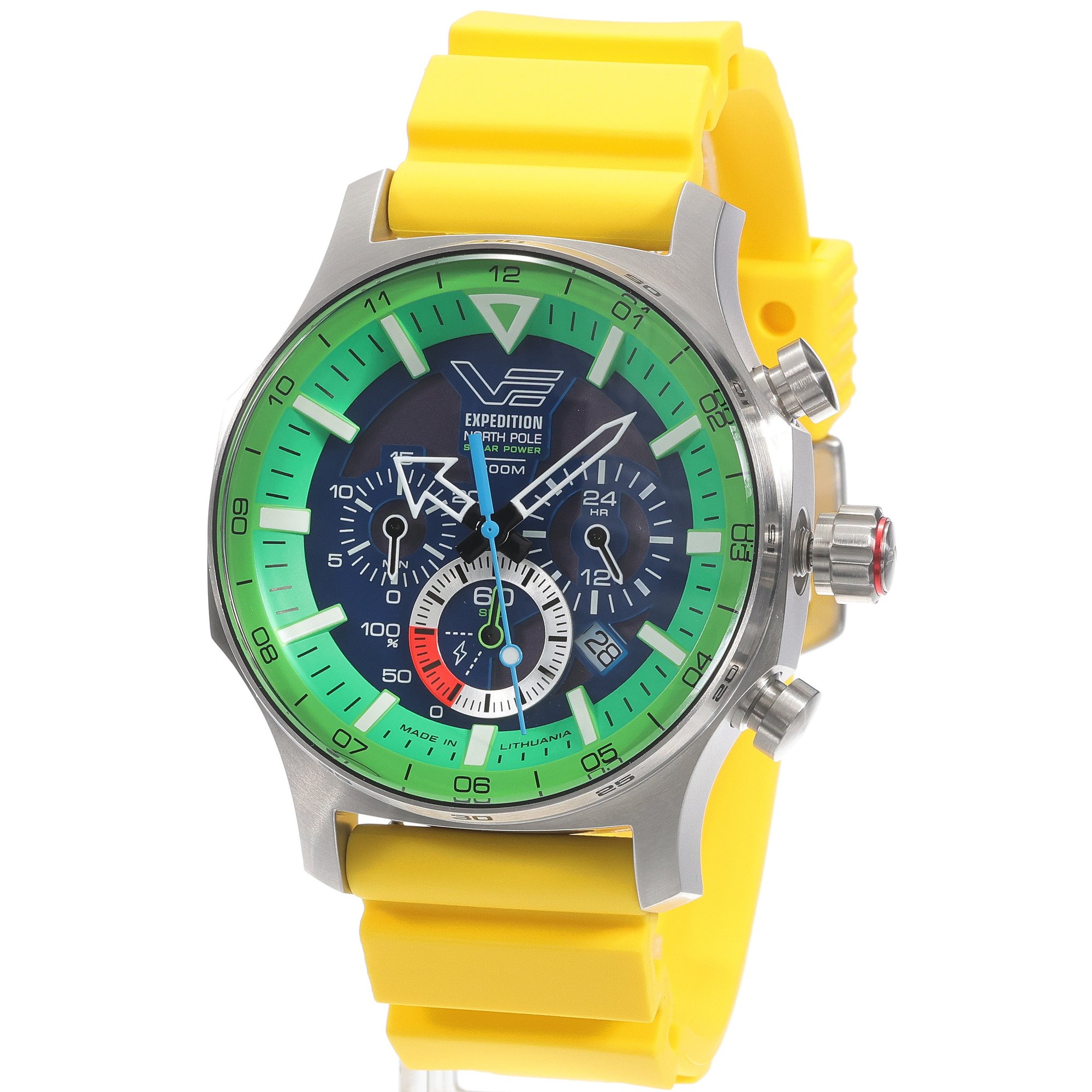 Vostok Europe VR42-595A733SY Expedition North Pole 1 Polar Spruce Solar 47mm zegarek sportowy Expedition - miniatura 2