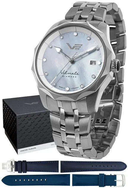 Vostok Europe VS42-125A755B Vilnele Vilnele Diamond Solar 39mm - zdjęcie 1