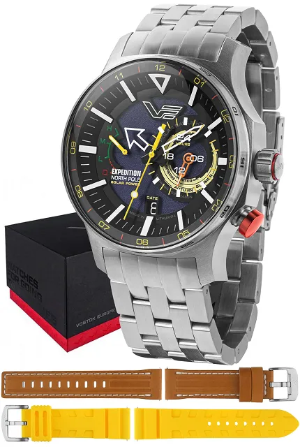 Vostok Europe VS57-595A735B Expedition Expedition North Pole 1 Polar Legend Solar 47mm - zdjęcie 1