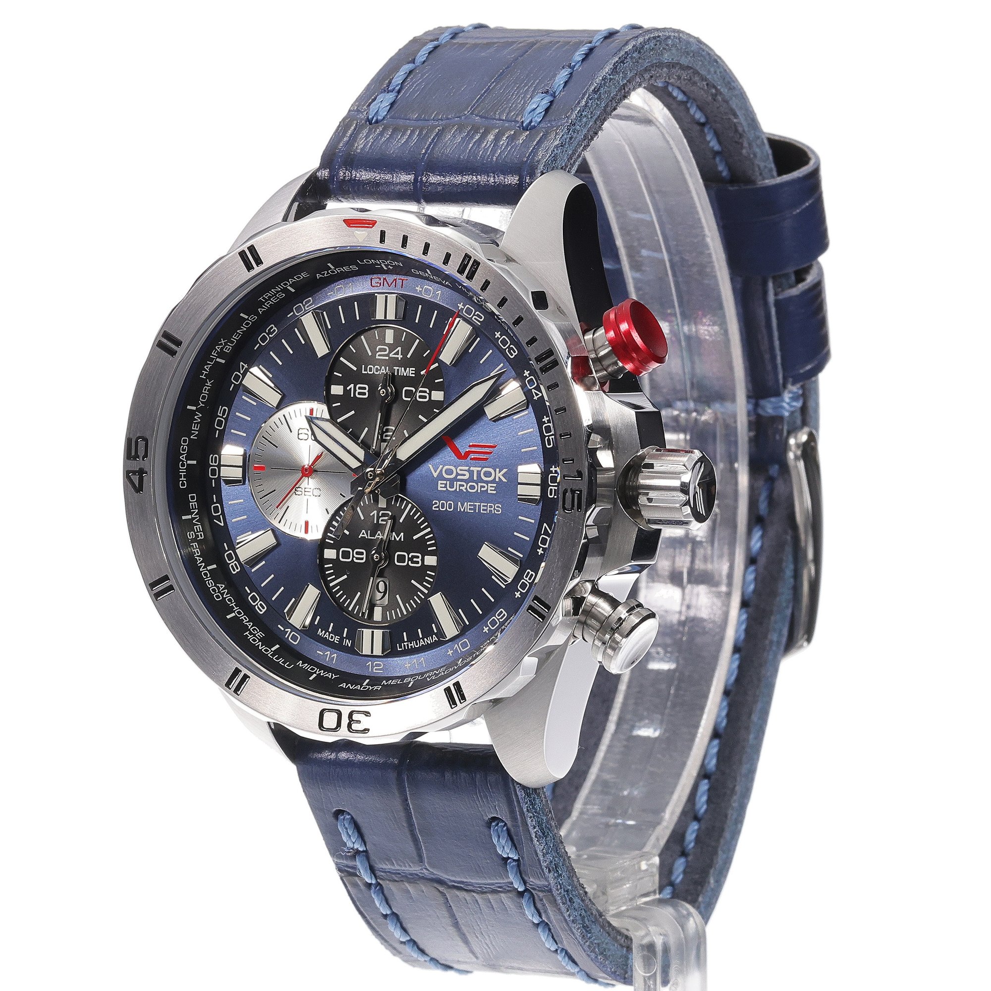 Vostok Europe YM26-320A652 Almaz Dual Time zegarek klasyczny Almaz - miniatura 2